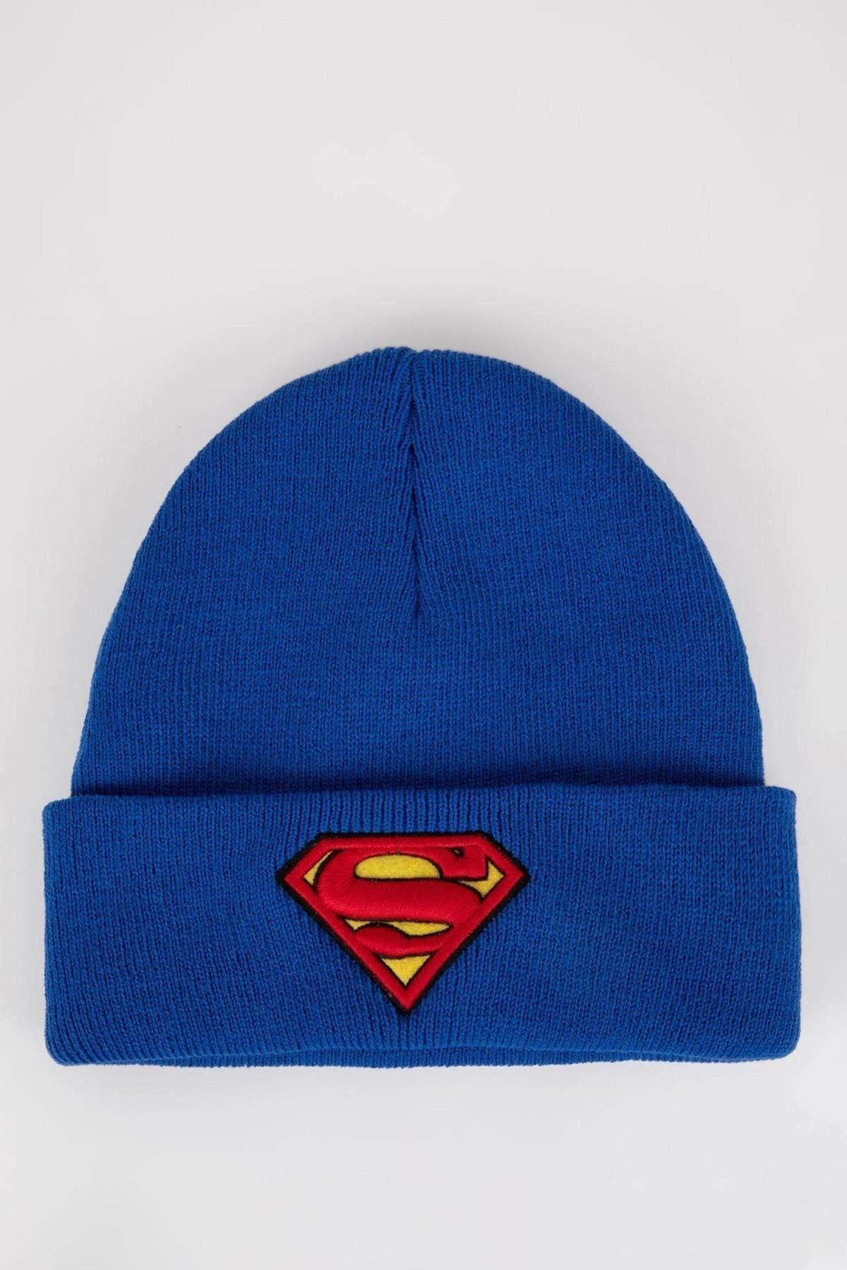 DEFACTO Boy's Superman Knitwear Beanie