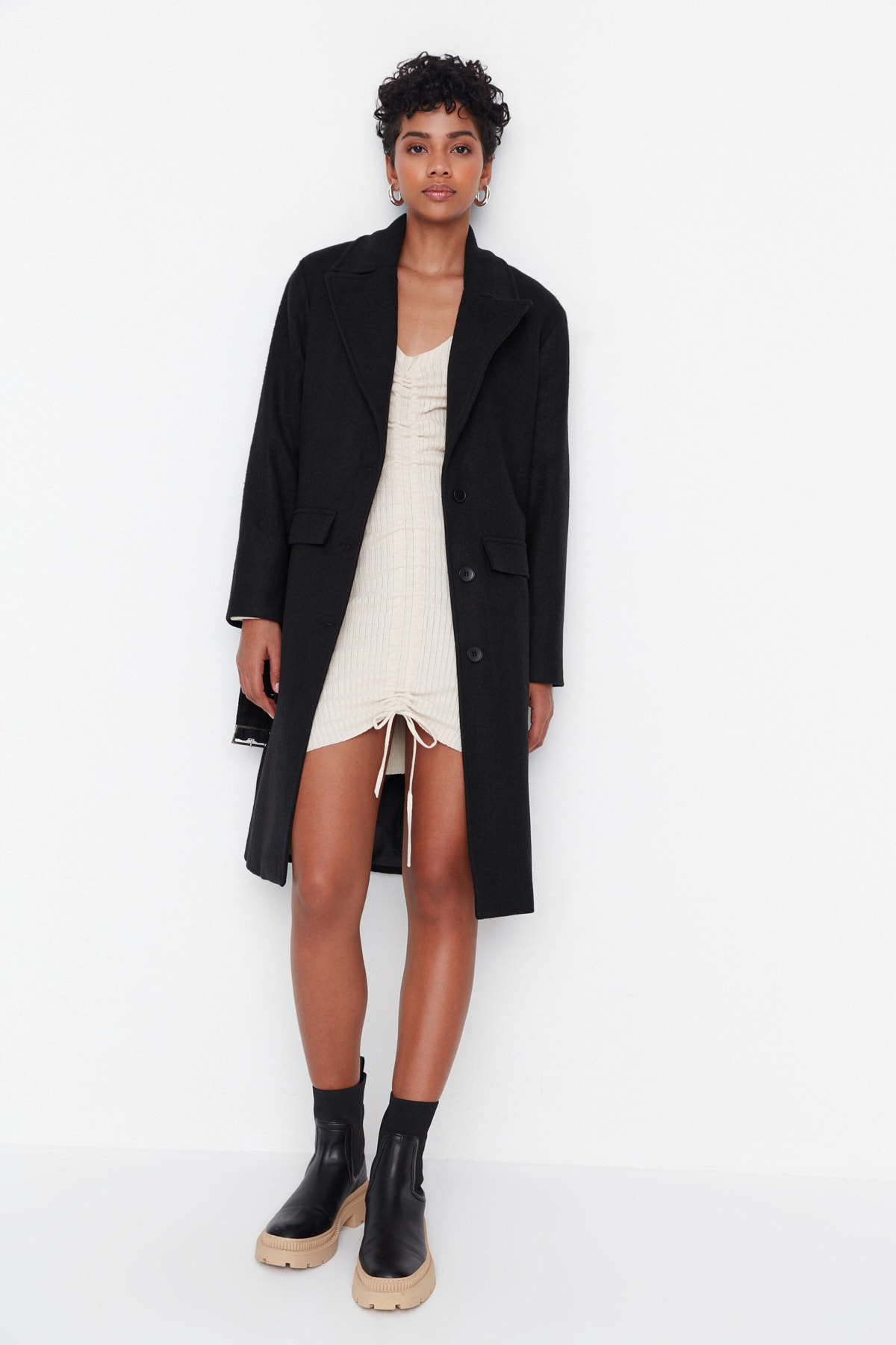 Trendyol Coat - Schwarz - Parka