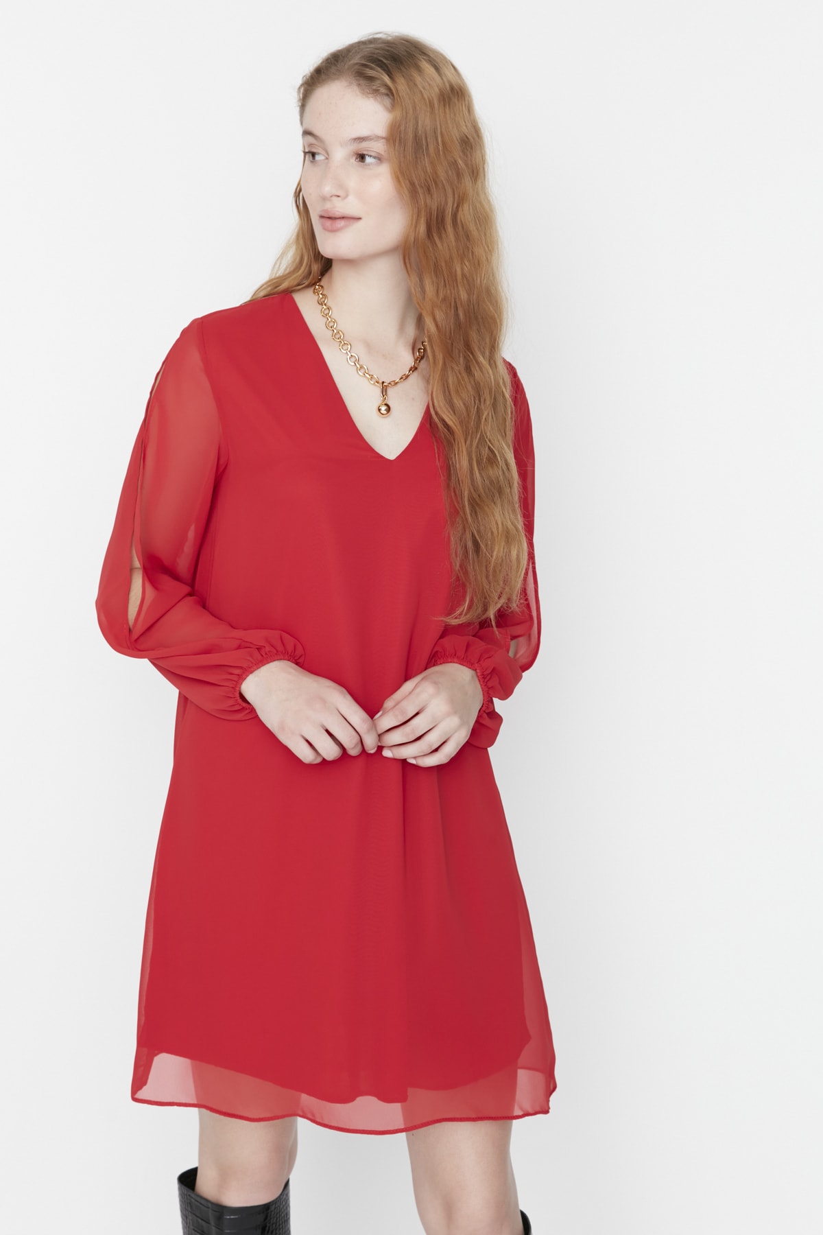Trendyol Dress - Red - Shift