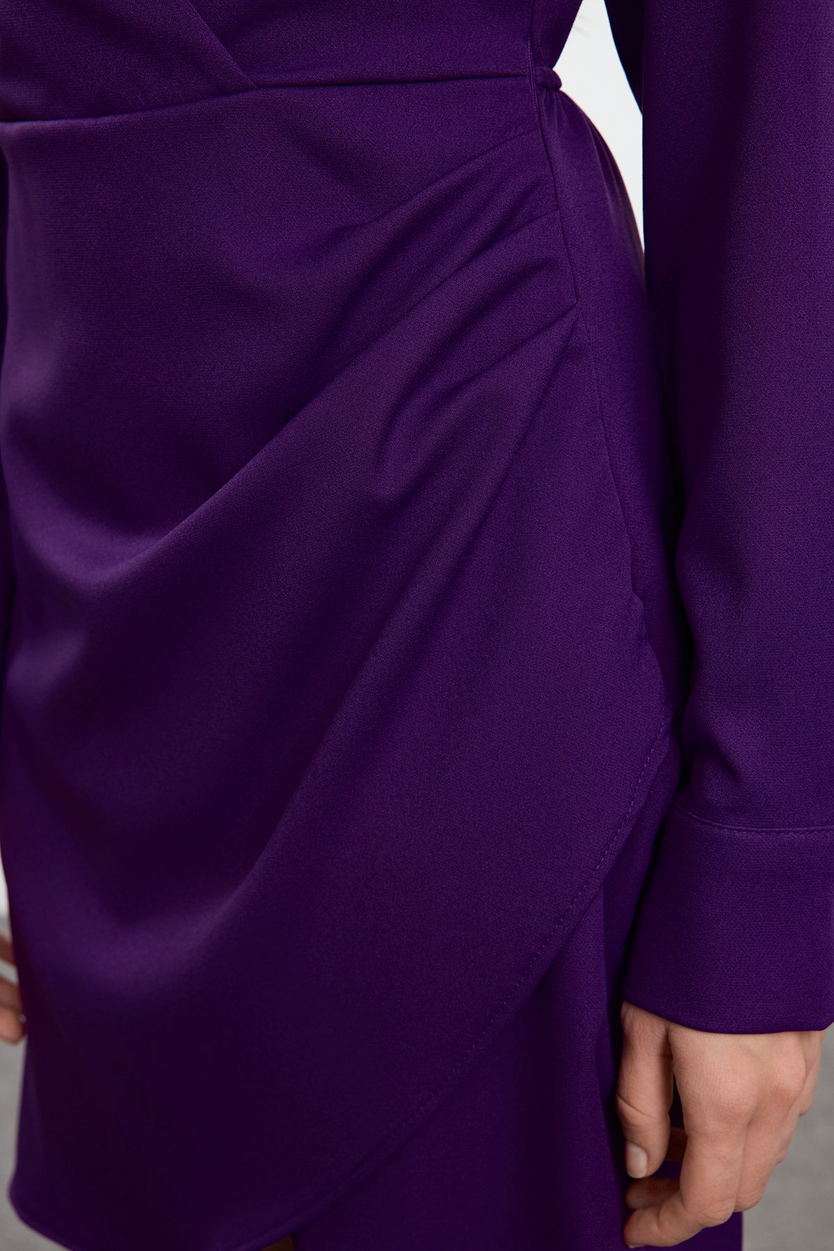 Trendyol Purple Plain Woven Dress