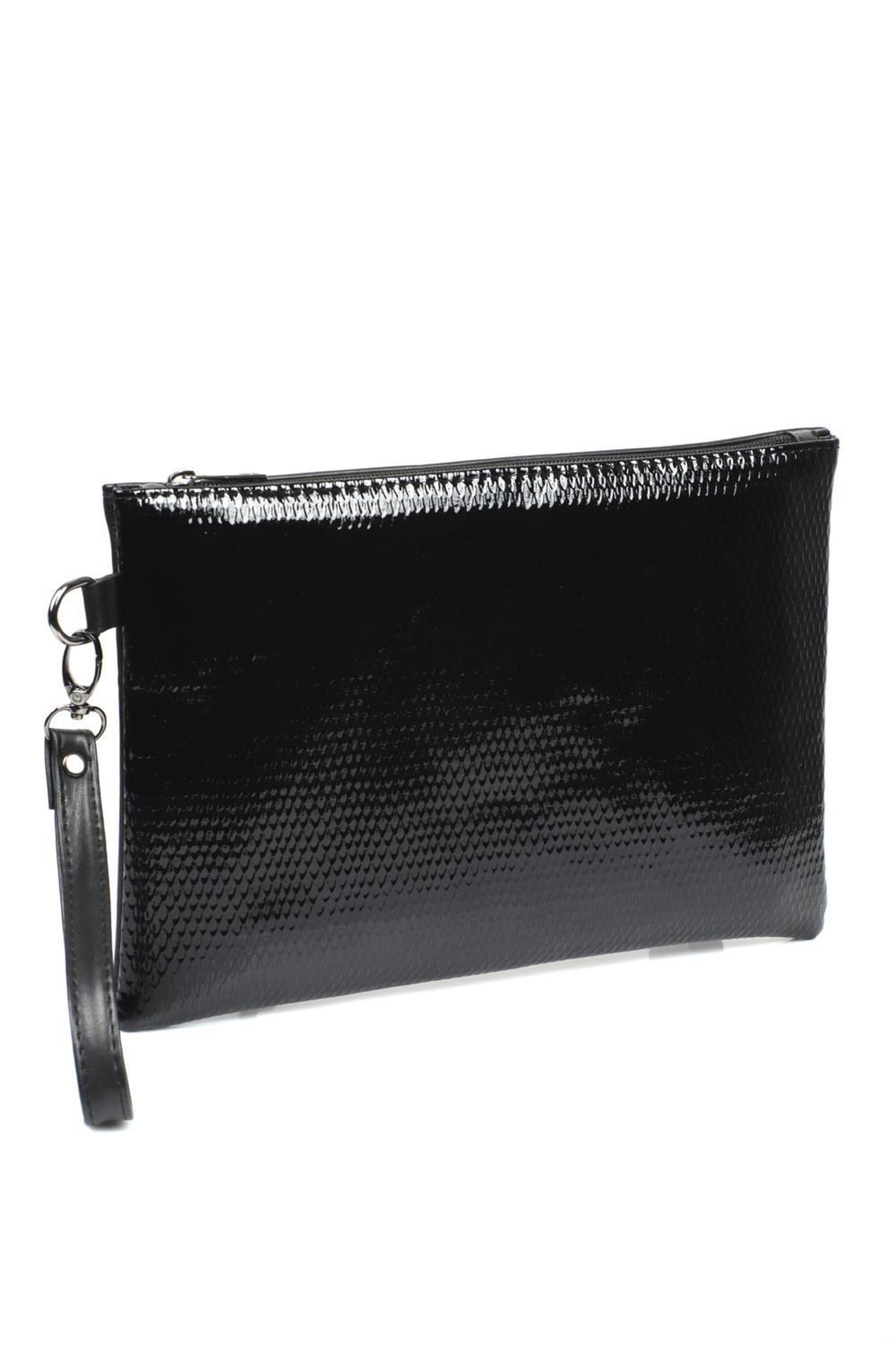 Levně Capone Outfitters Patent Leather Snake Patterned Paris Women's Clutch Bag