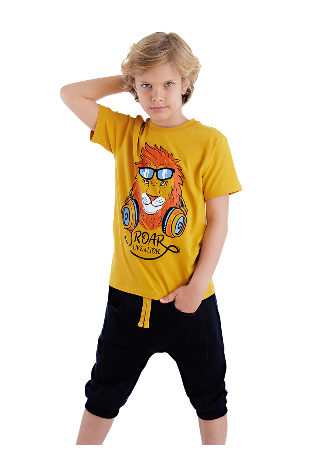 Levně mshb&g Arslan Boys T-shirt Capri Shorts Set