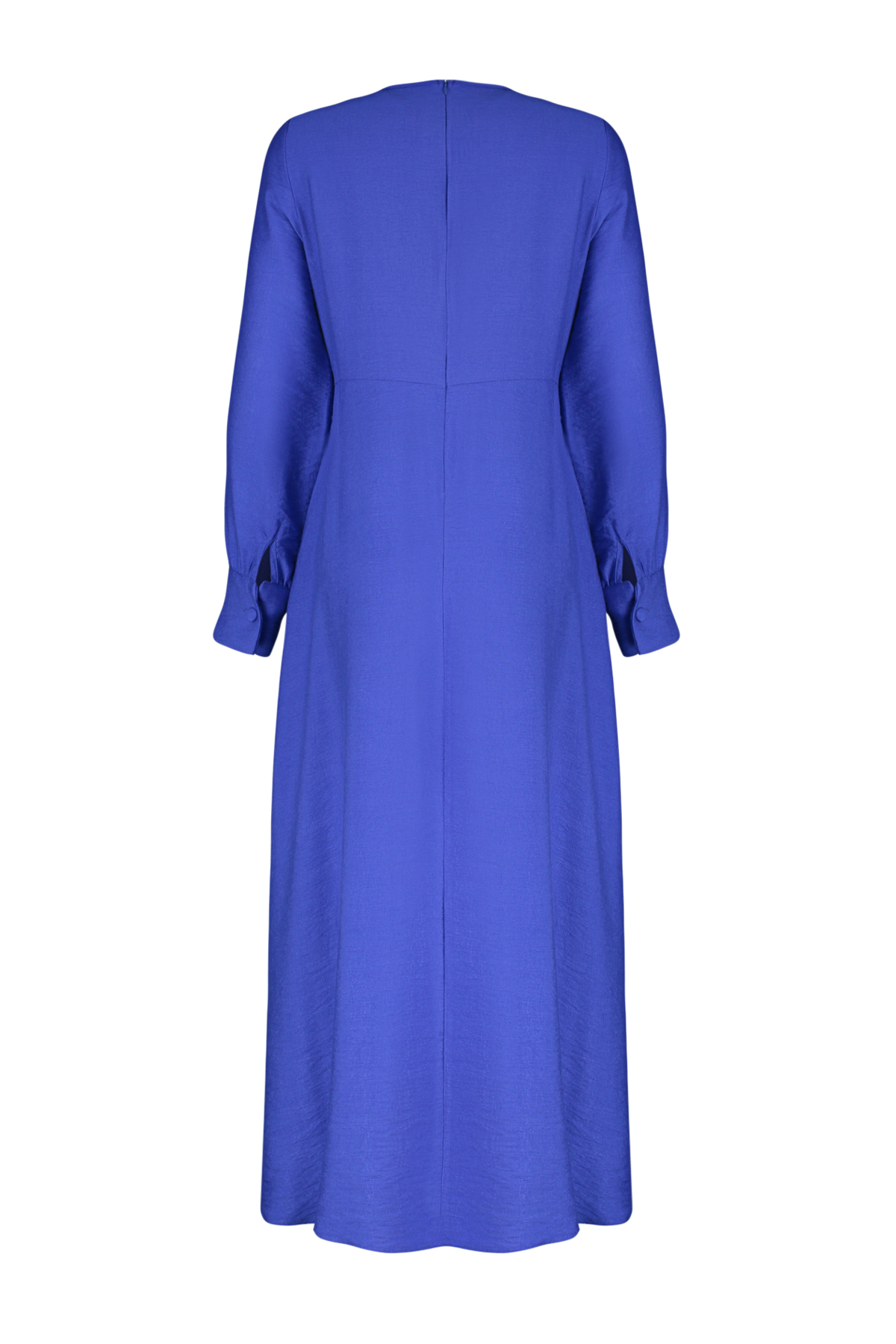 Trendyol Saxe Blue Waist Tie Detail Woven Dress