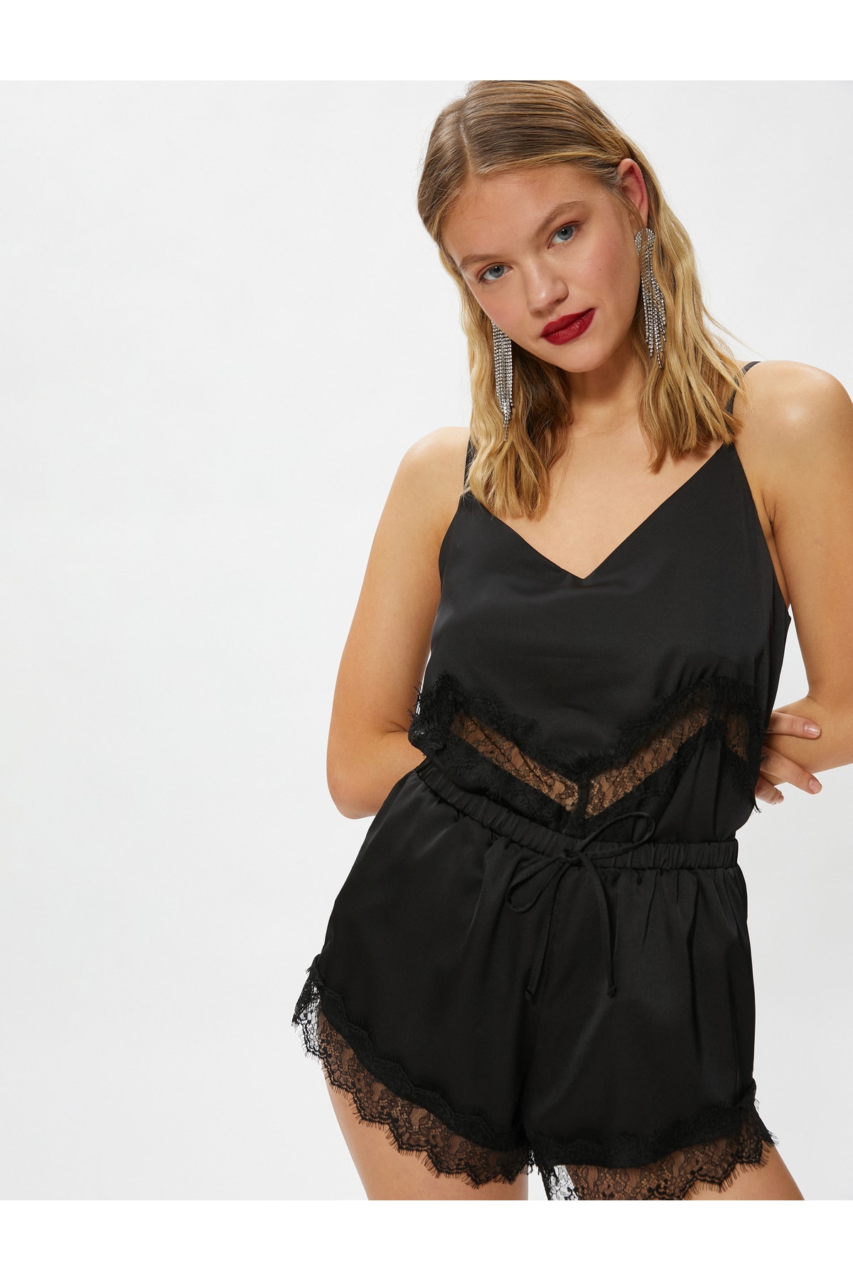 Koton Pajama Bottoms - Black - Relaxed