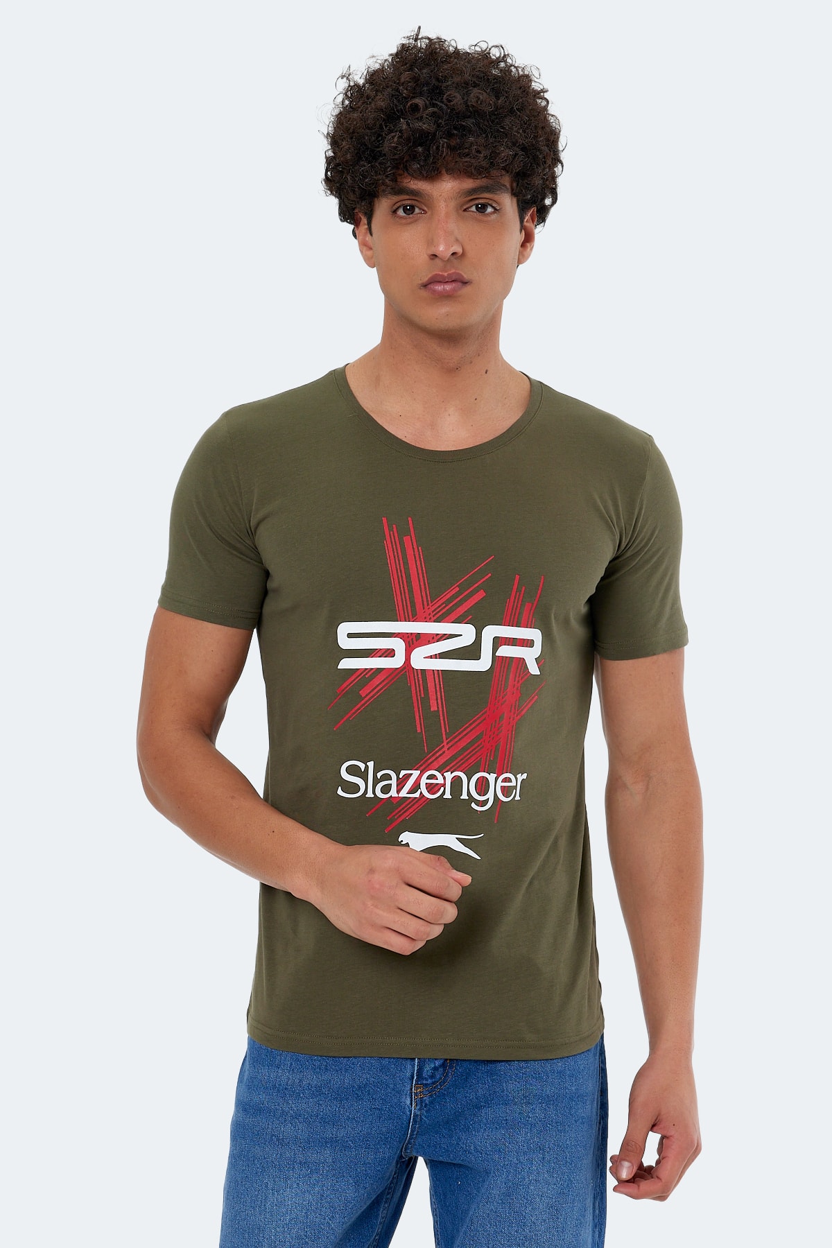 Slazenger Kasur Men's T-shirt Khaki