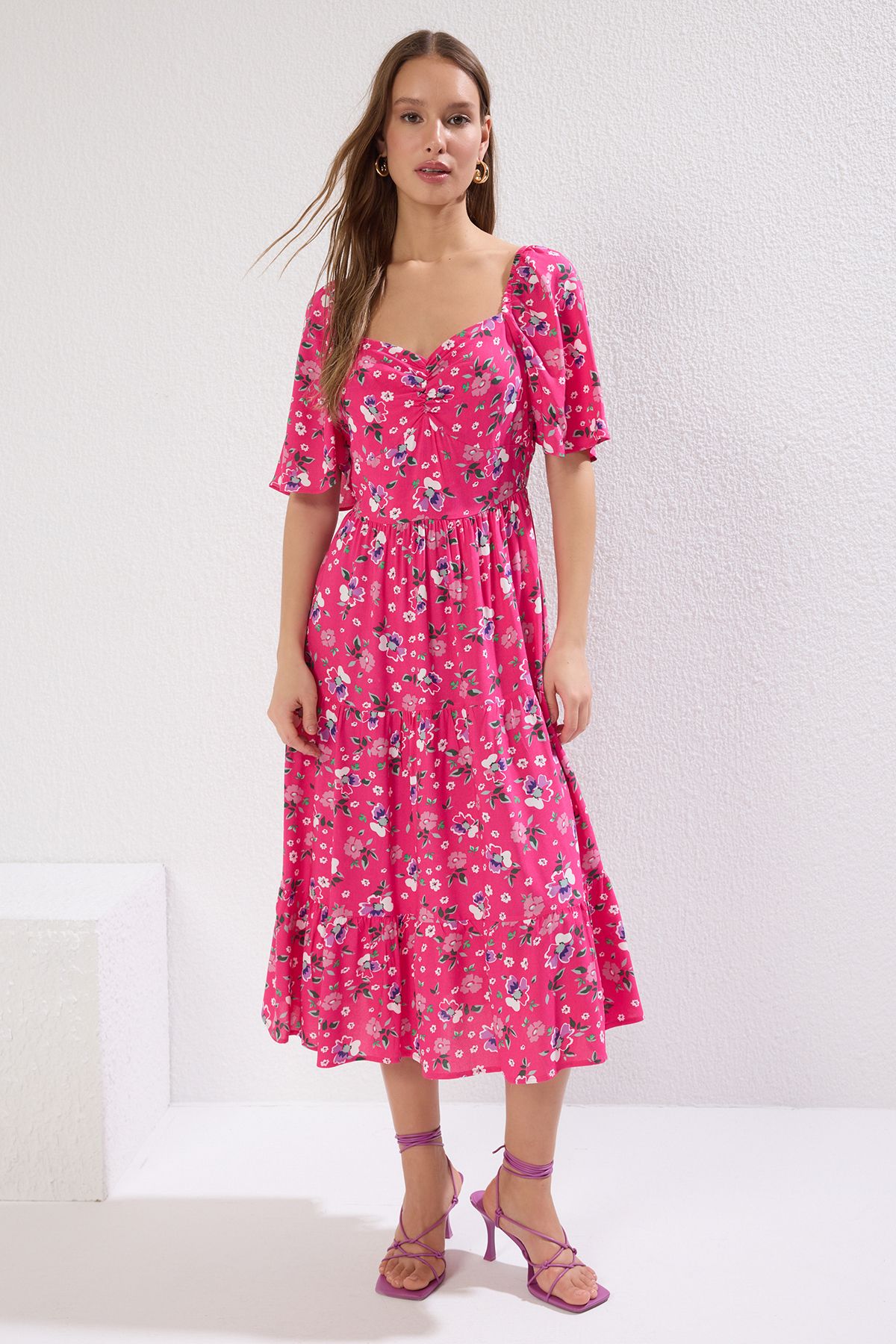 Rochie de damă Trendyol Balloon Sleeve