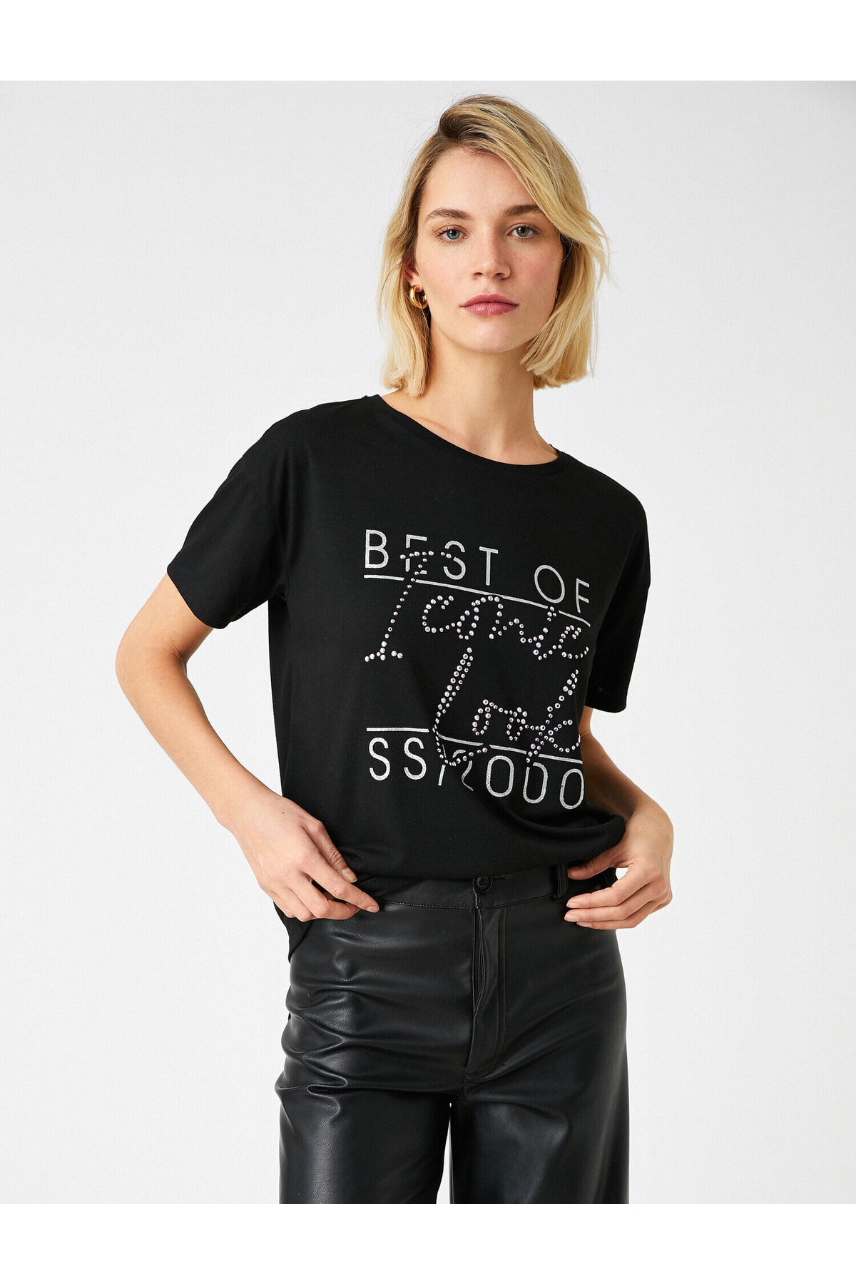 Koton T-Shirt - Schwarz - Regular fit