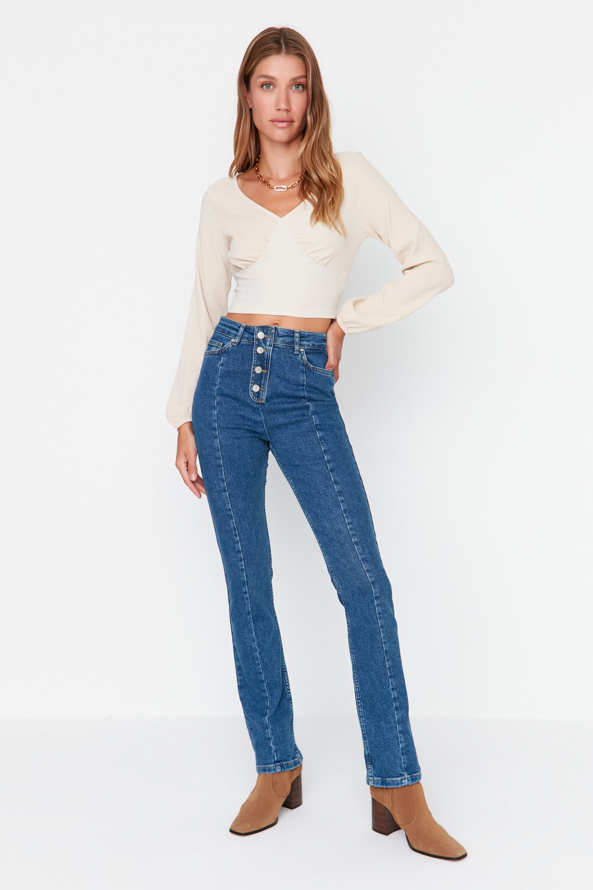 Trendyol Jeans - Blue - Bootcut