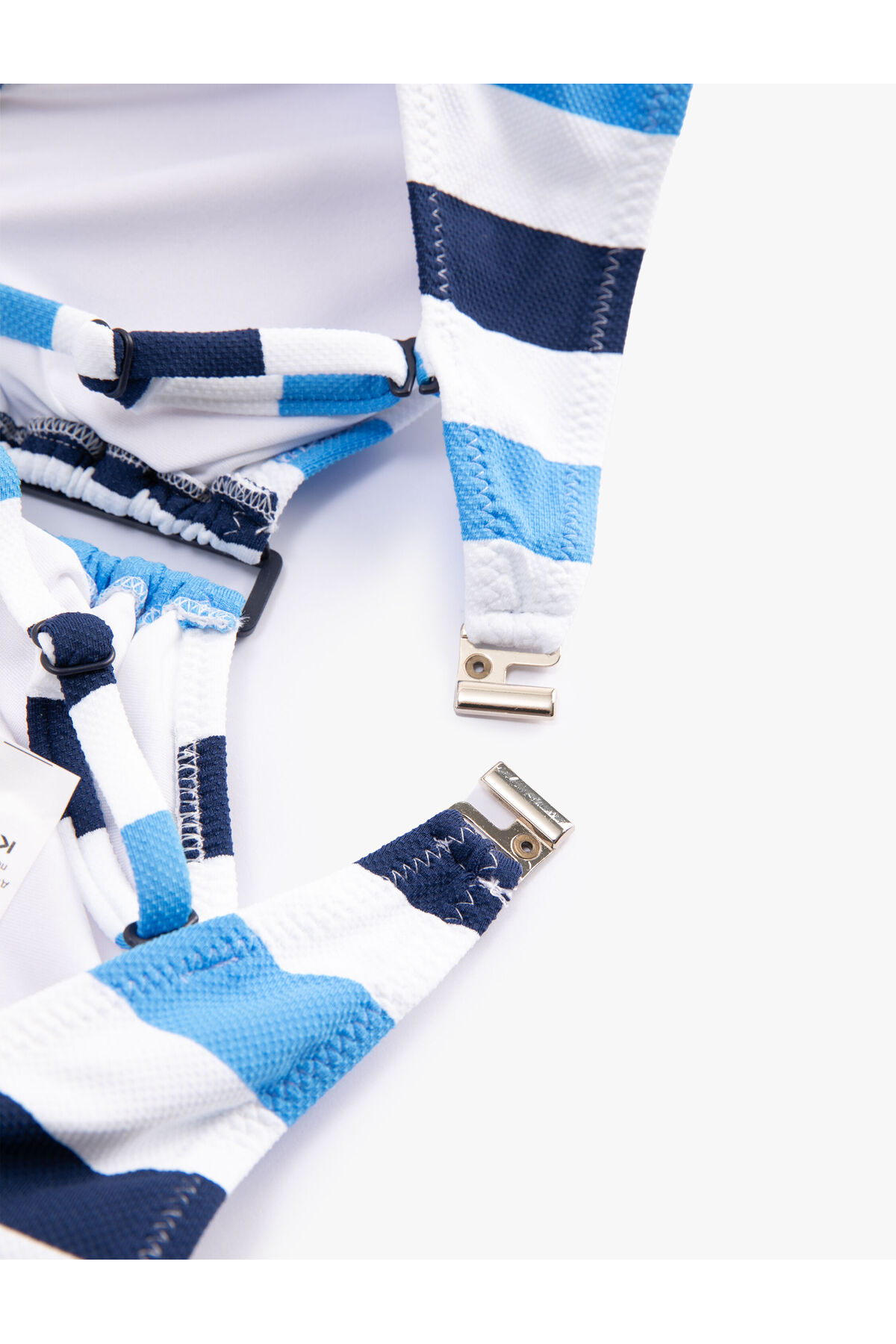 Top de bikini din bumbac cu bretele detașabile