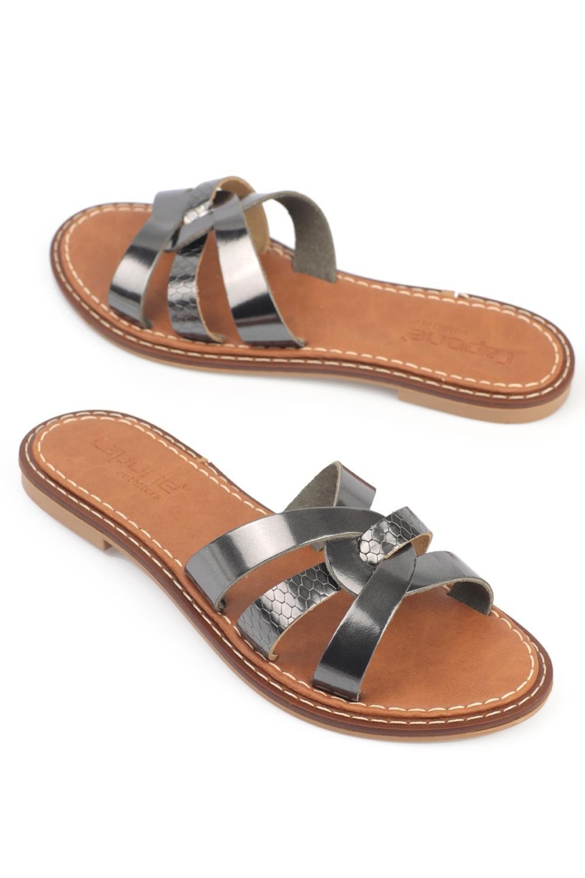 Levně Capone Outfitters Mules - Gold-colored - Flat
