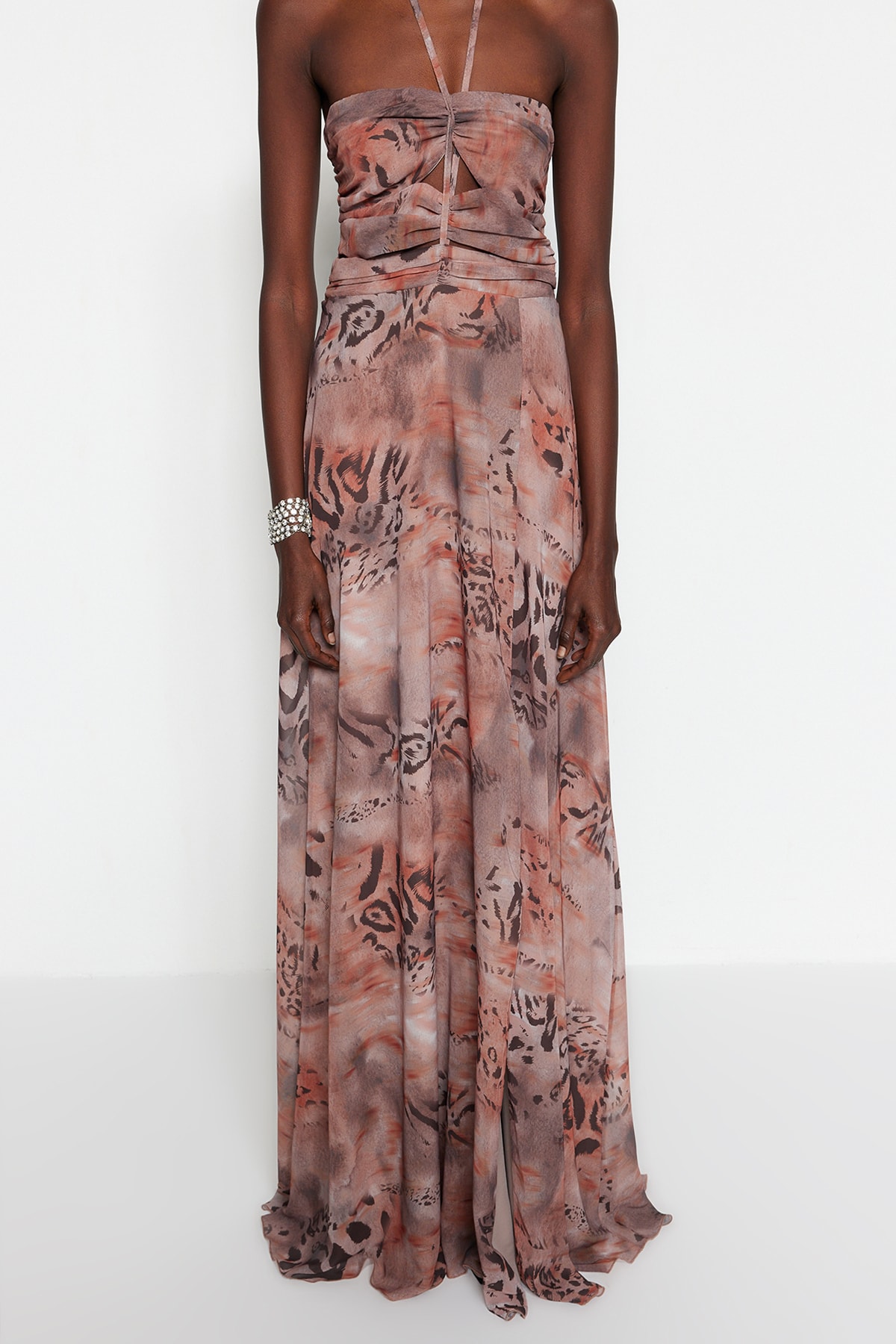 Rochie de damă Trendyol TPRSS23AE00054/Multi-color