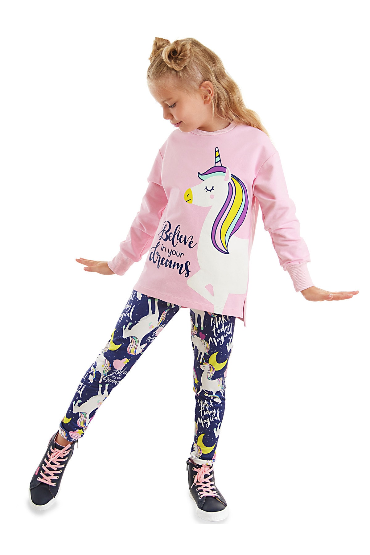 Levně mshb&g Unicorn Girl Sweatshirt Tights Set