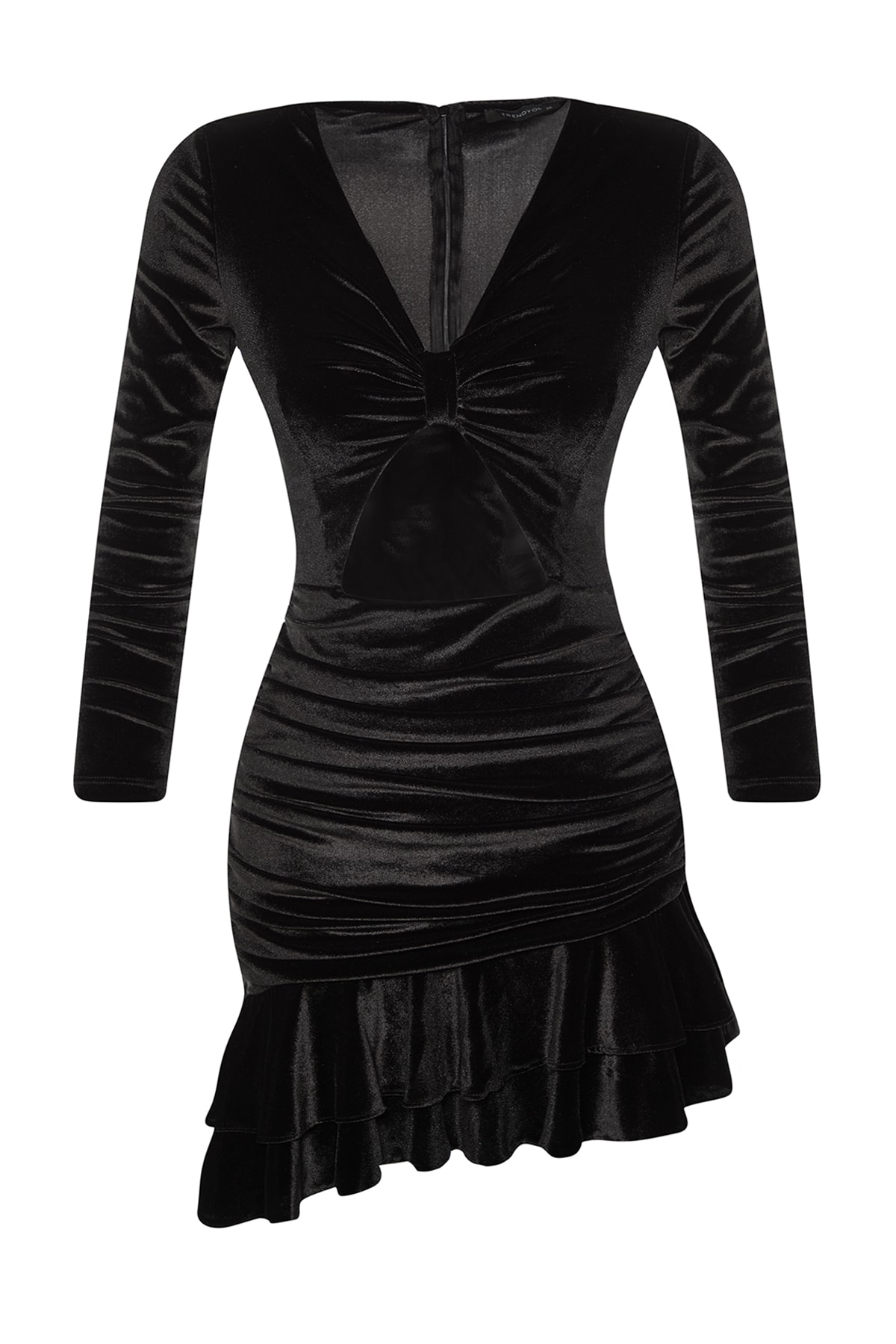 Rochie de seara Trendyol Black Velvet
