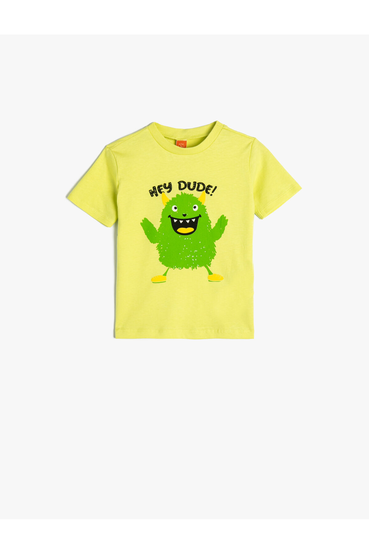 Levně Koton Monster Print T-Shirt Short Sleeve Crew Neck Cotton