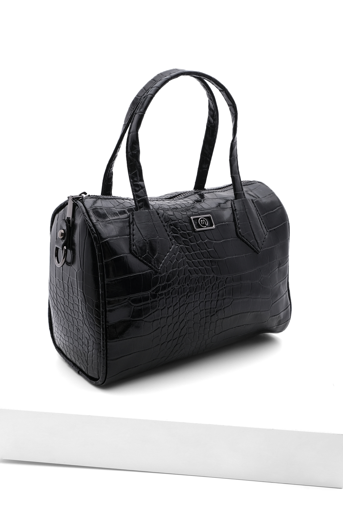 Levně Marjin Women's Adjustable Straps Hand Shoulder Bag Celiza Black Croco