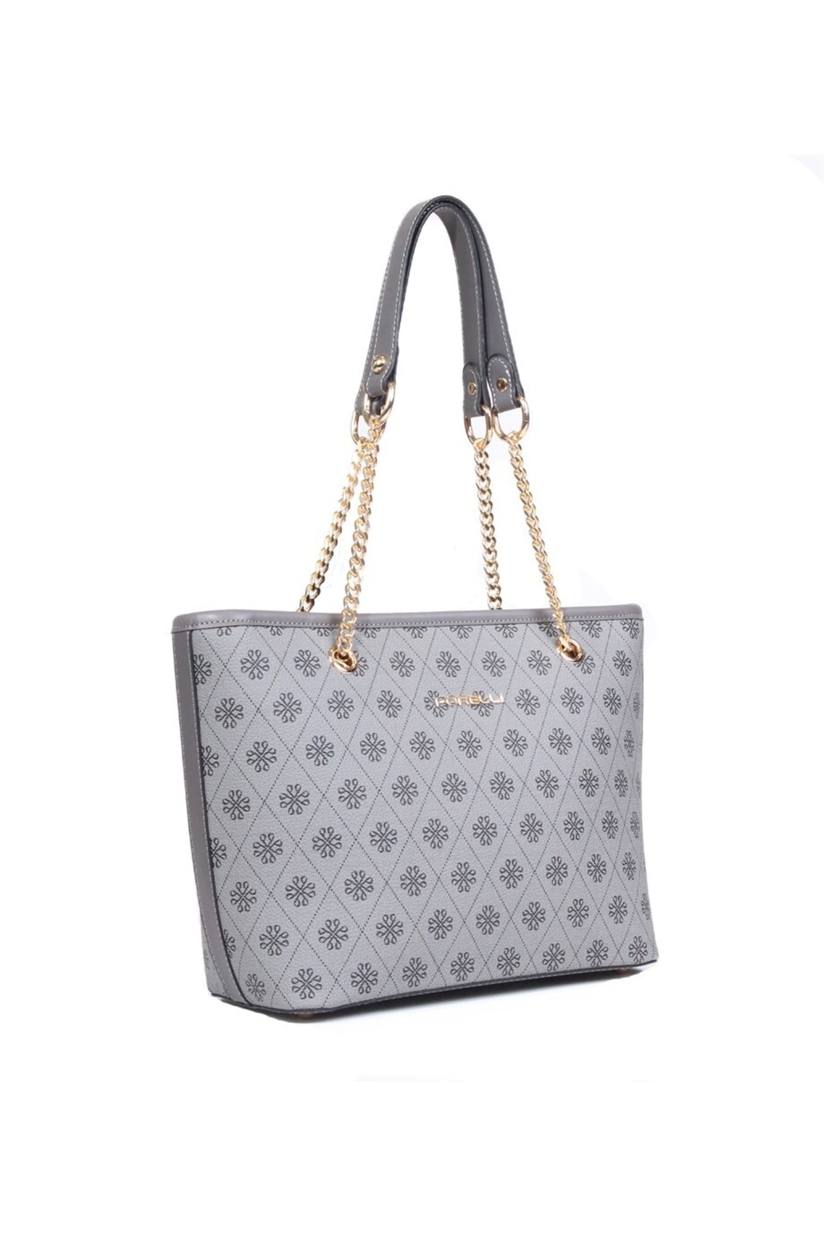 Forelli Handbag - Gray - Polka dot