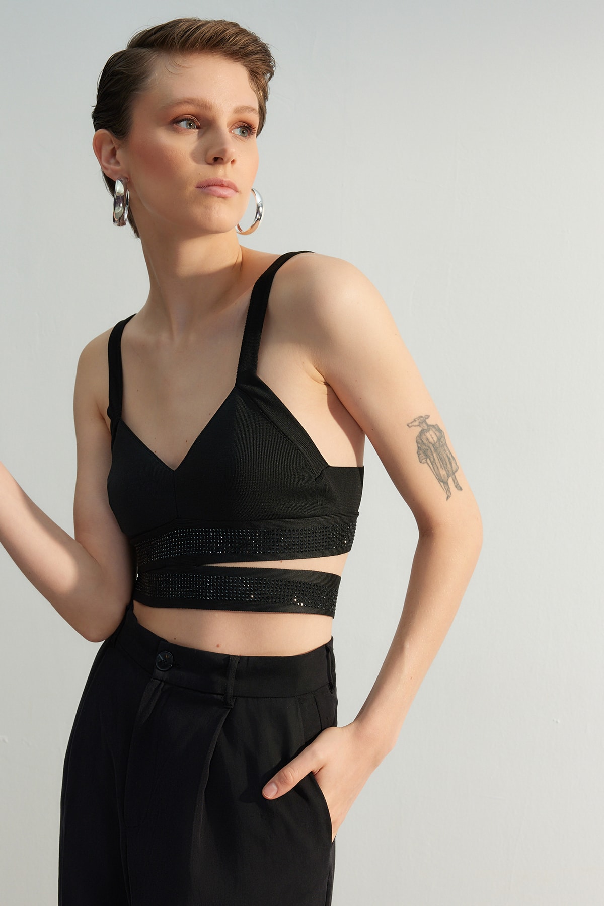 Trendyol Blouse - Black - Regular fit