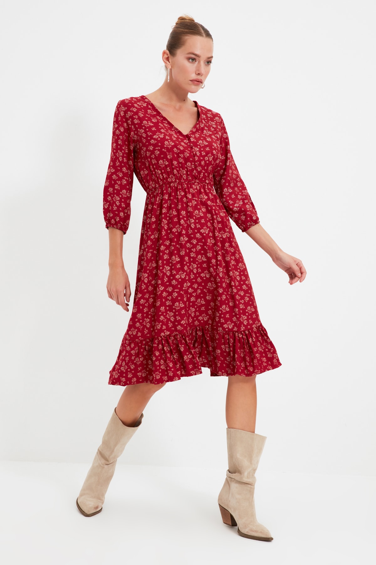 Women's dress Trendyol Floral Patterned