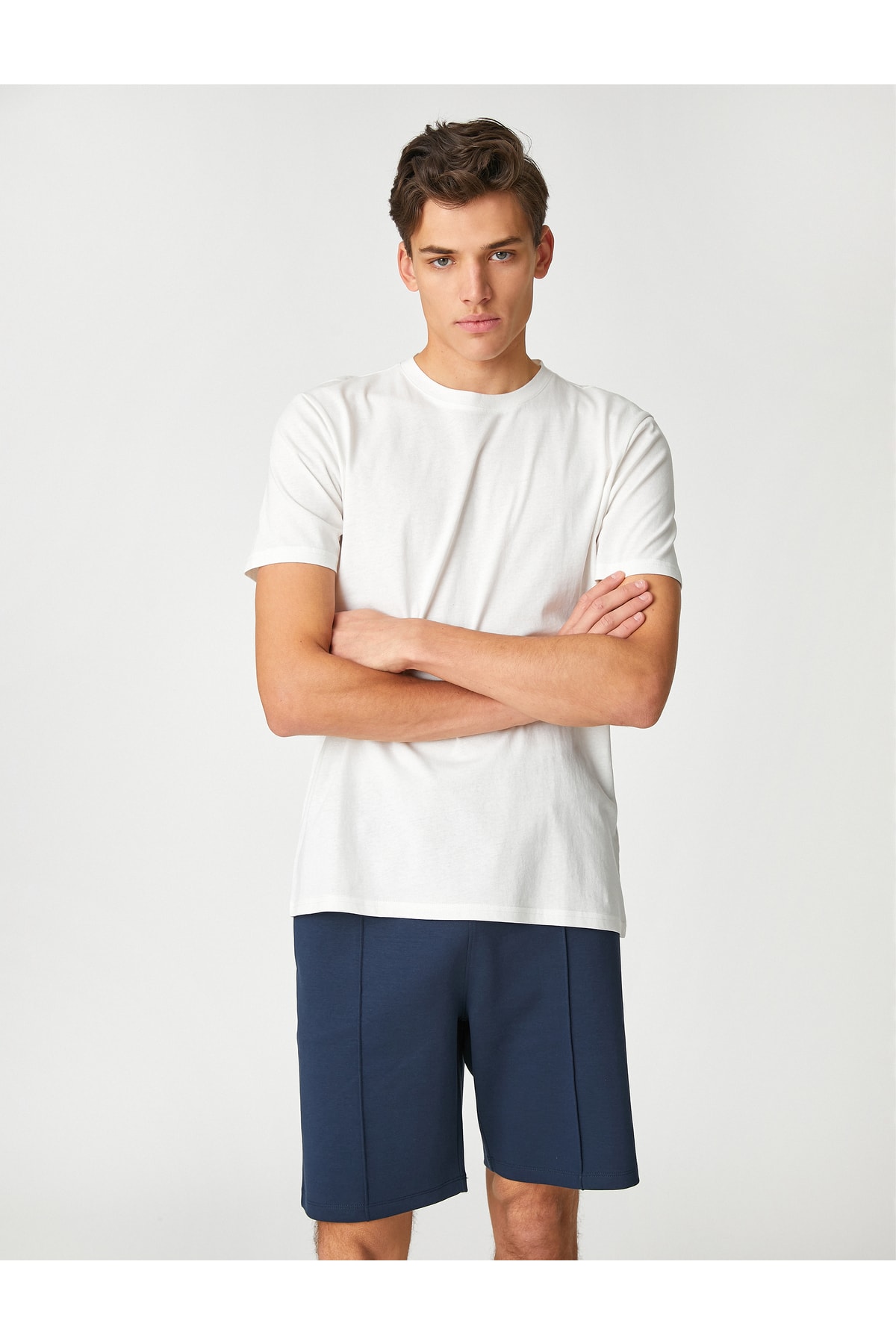 Levně Koton Basic Cotton T-Shirt Crew Neck Short Sleeve