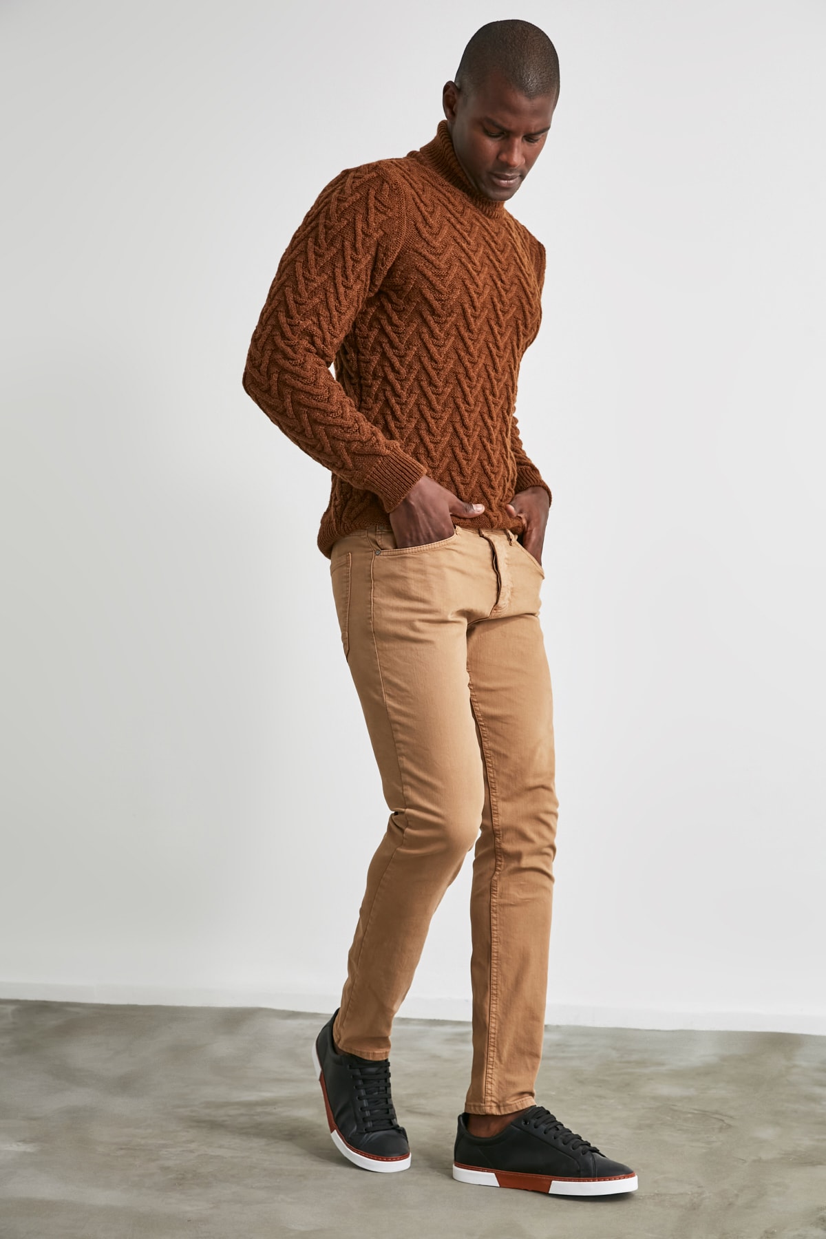 camel skinny pants