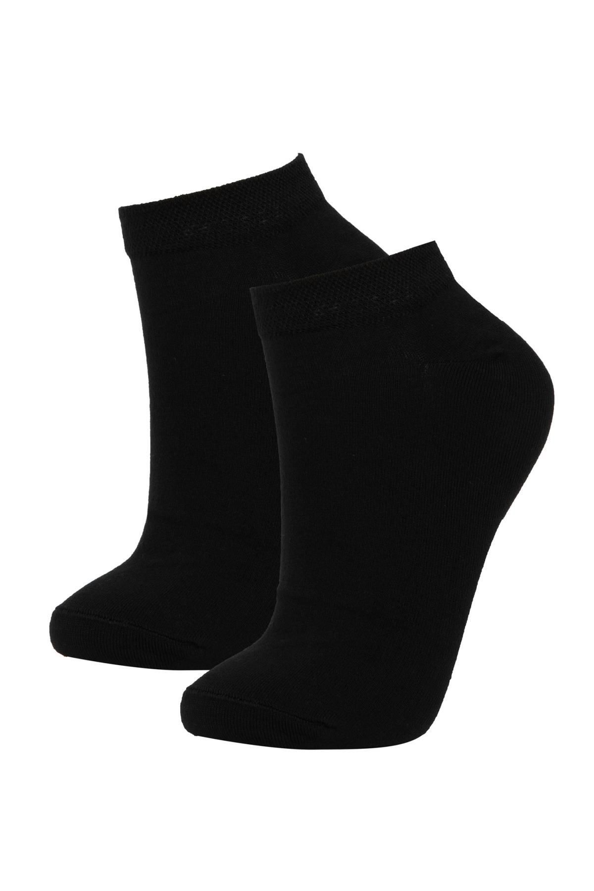 DEFACTO Women's 2-Piece Bamboo Booties Socks