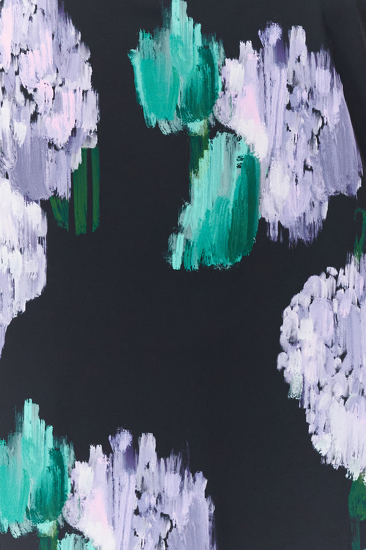 Trendyol Black Floral Print Straight Cut Strap Midi Satin Woven Dress