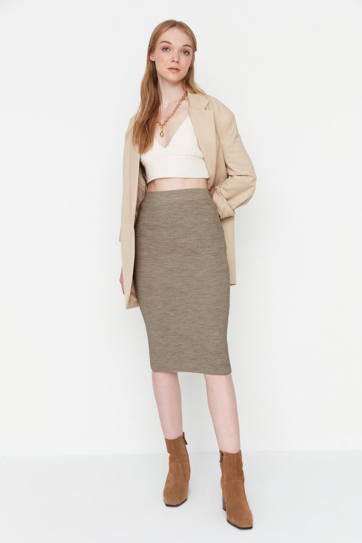 Dámská sukně Trendyol Knitwear