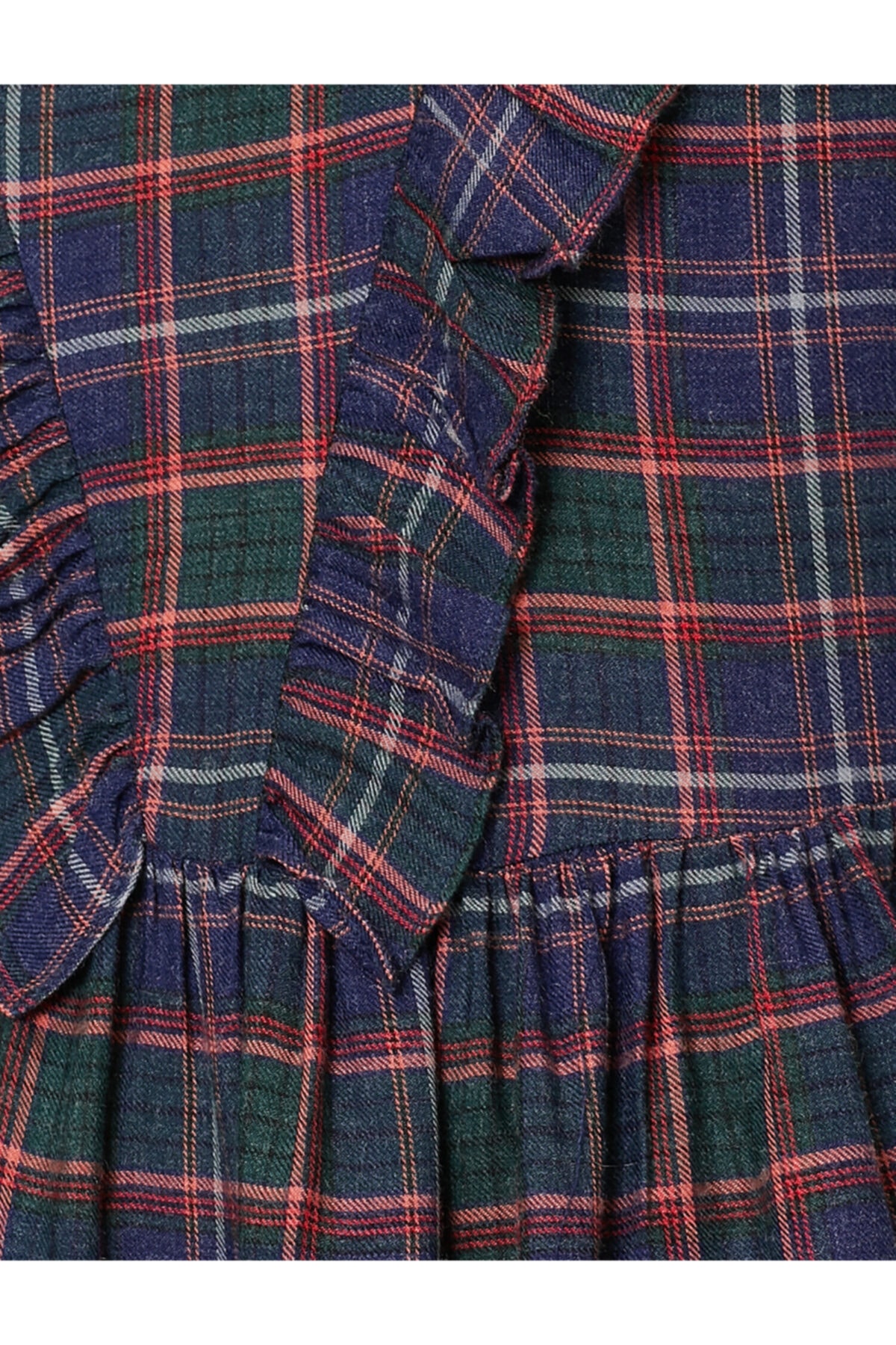 Koton femeii Navy Blue Plaid Rochie