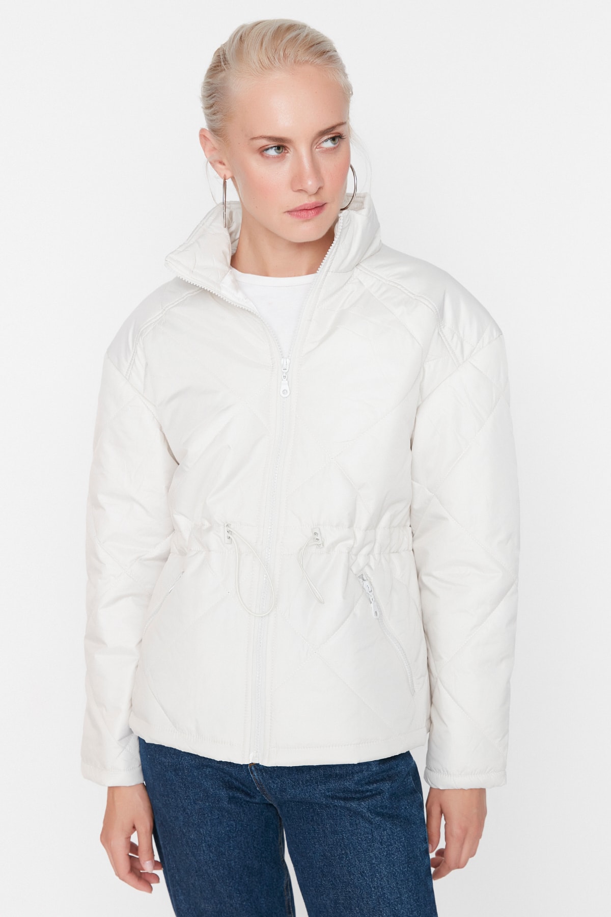 Trendyol Winter Jacket - Gray - Puffer