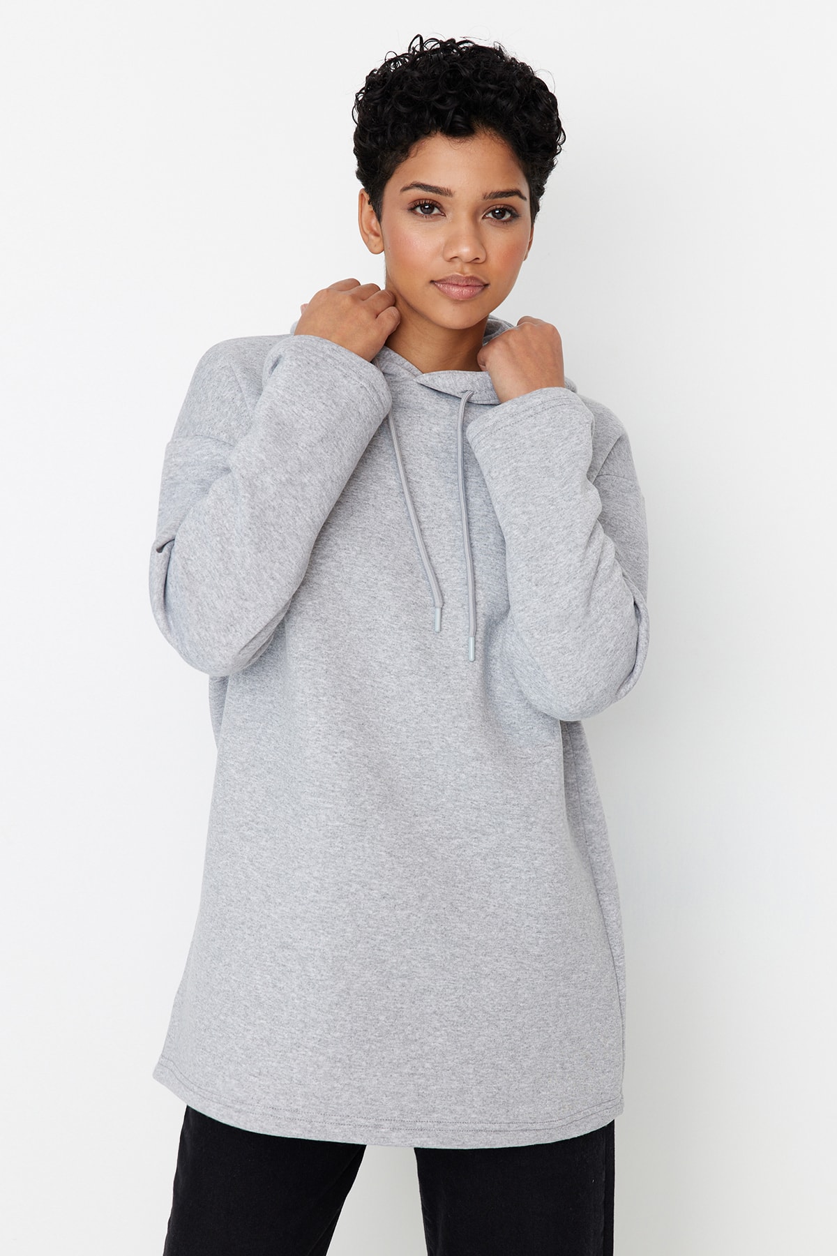 Trendyol Sweatshirt - Gray - Regular fit