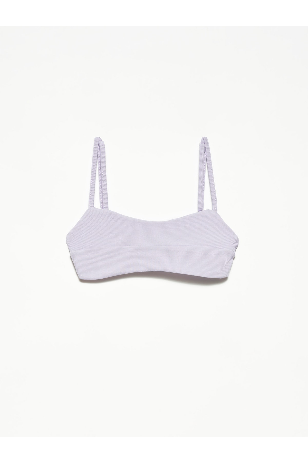 Dilvin Crop Top - Lilac - Unifarben