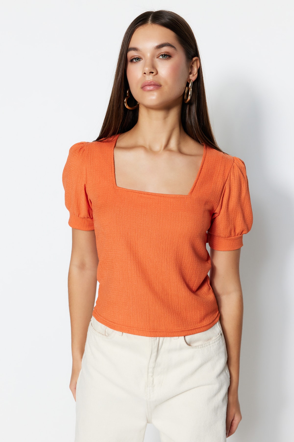 Trendyol Blouse - Orange - Regular fit