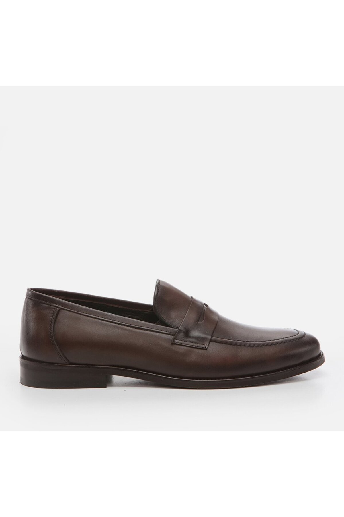 Hotiç Genuine Leather Brown Men's Loafer