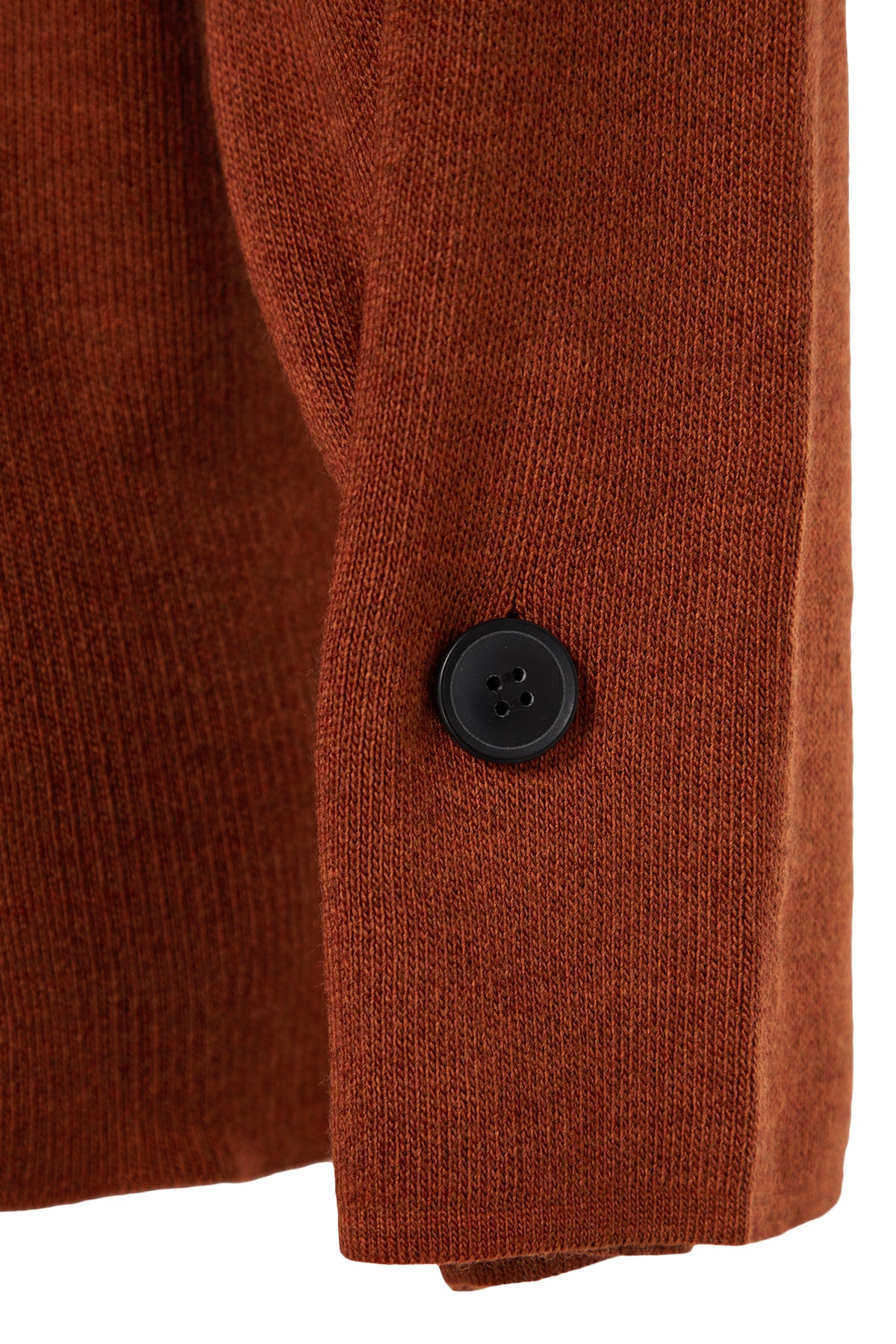 Trendyol Curve Brown Sleeve Button Detailed Knitwear Sweater