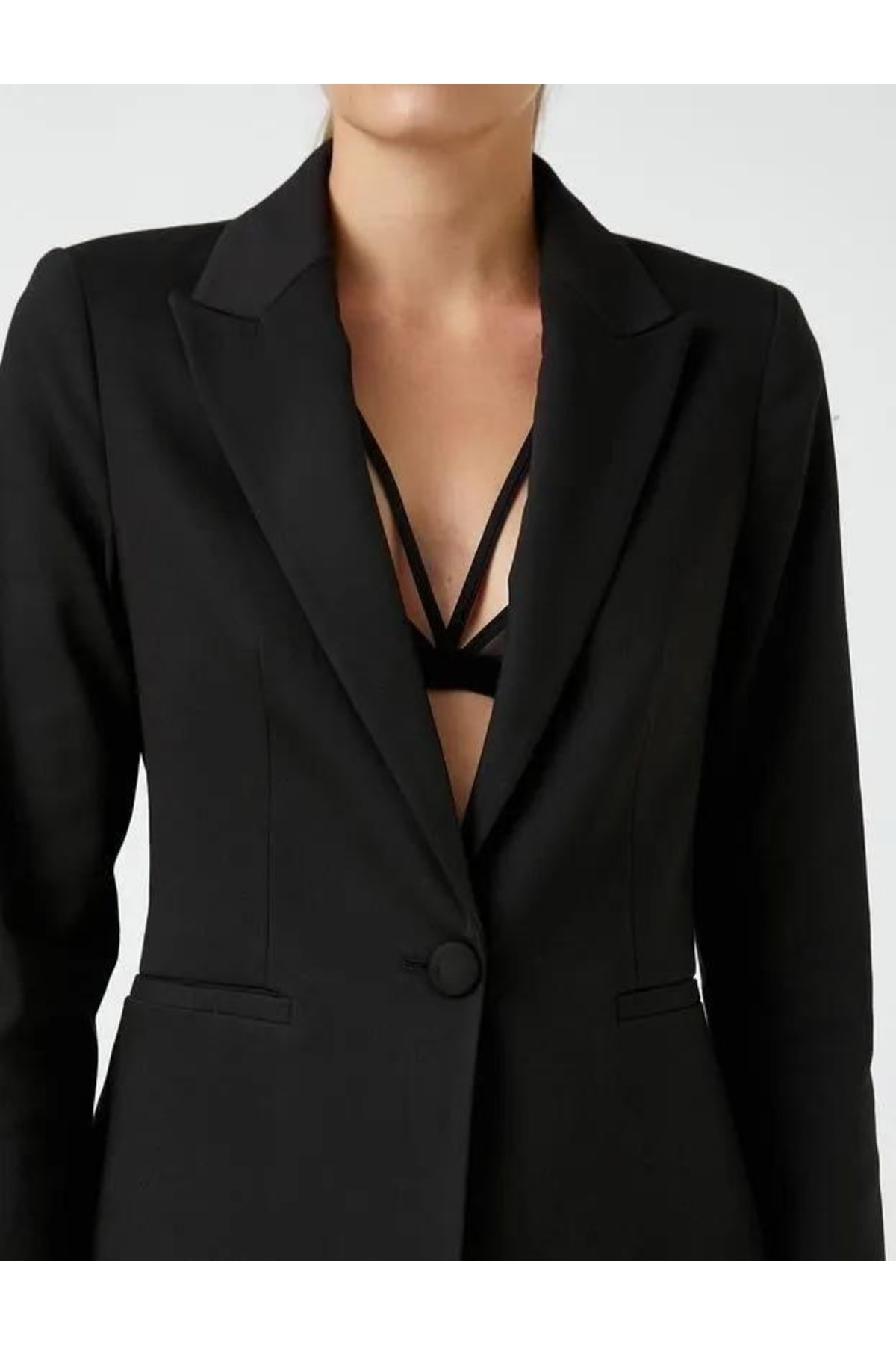 Koton One-Button Blazer Jacket