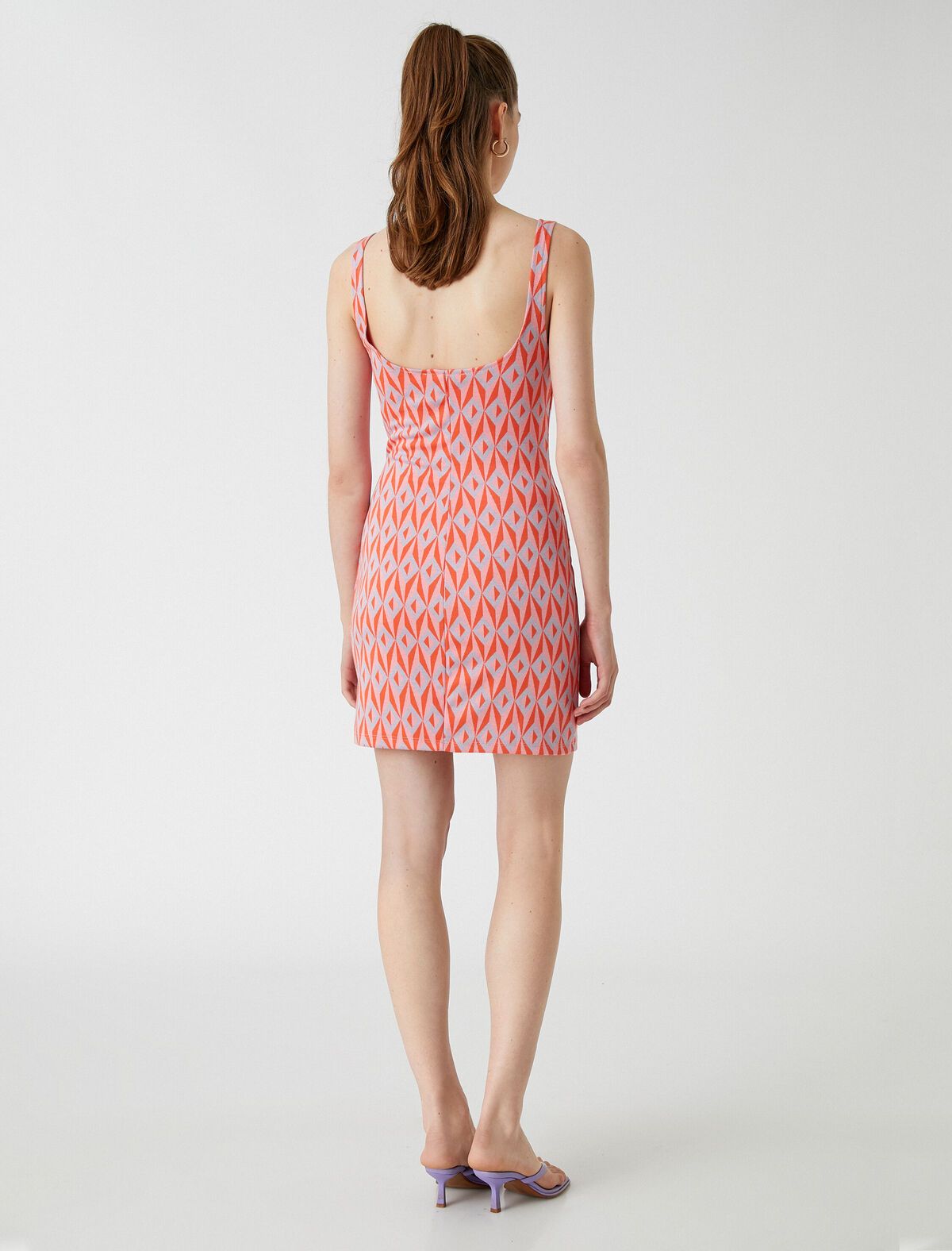 Rochie mini cu curea cu model Koton