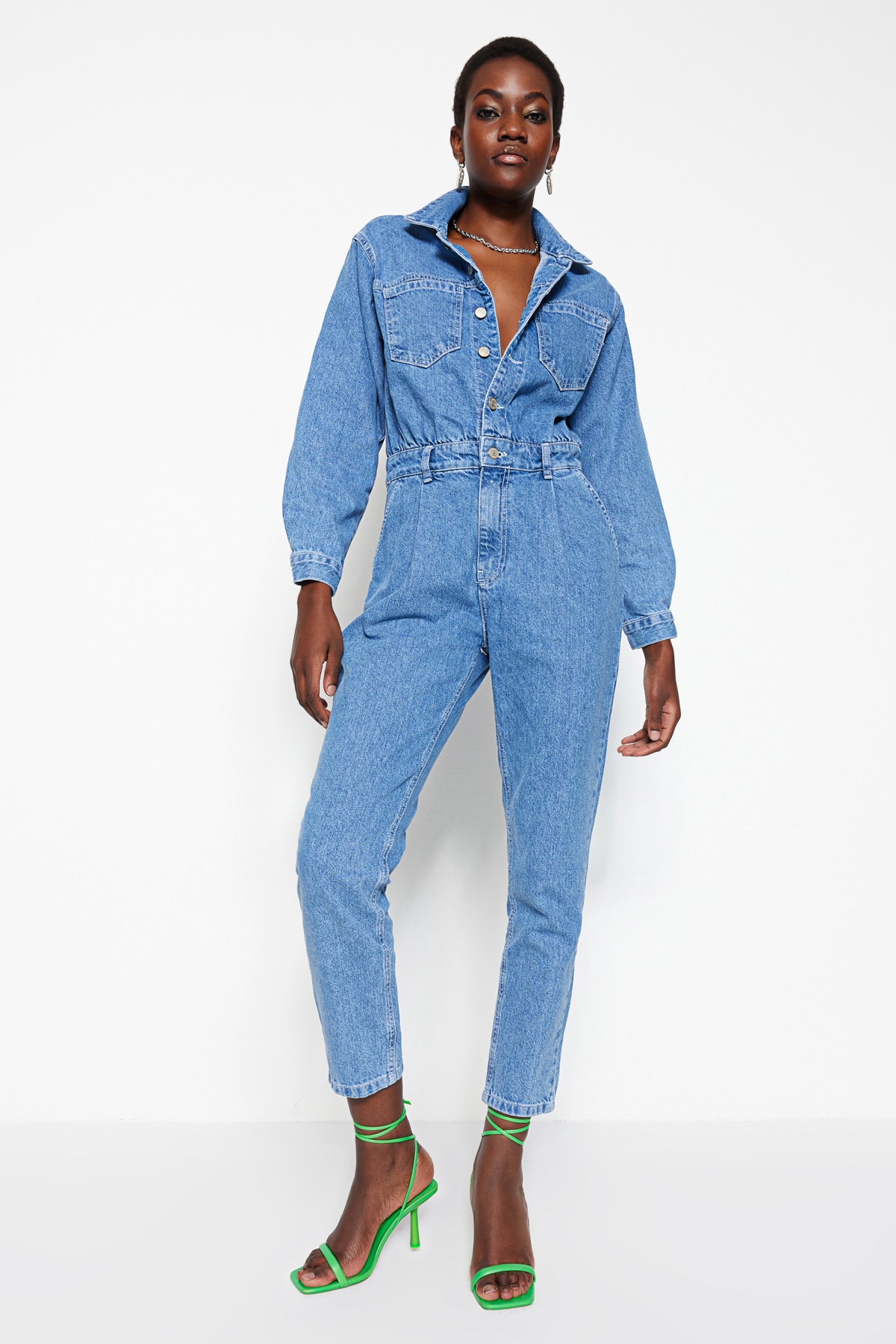 Dámský set Trendyol TWOAW23TU00065/Blue