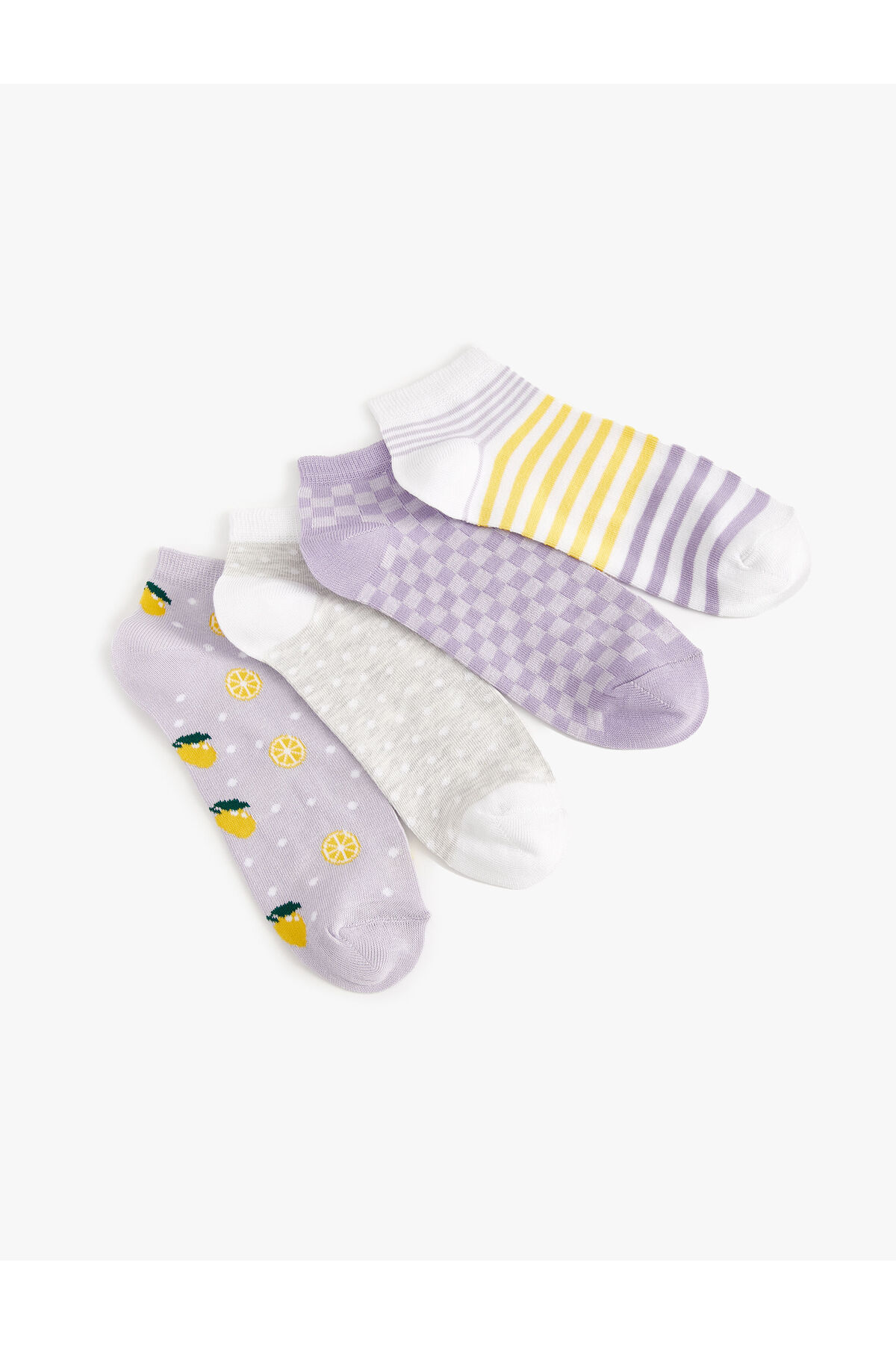 Levně Koton 4-Pack of Booties Socks Multi Color