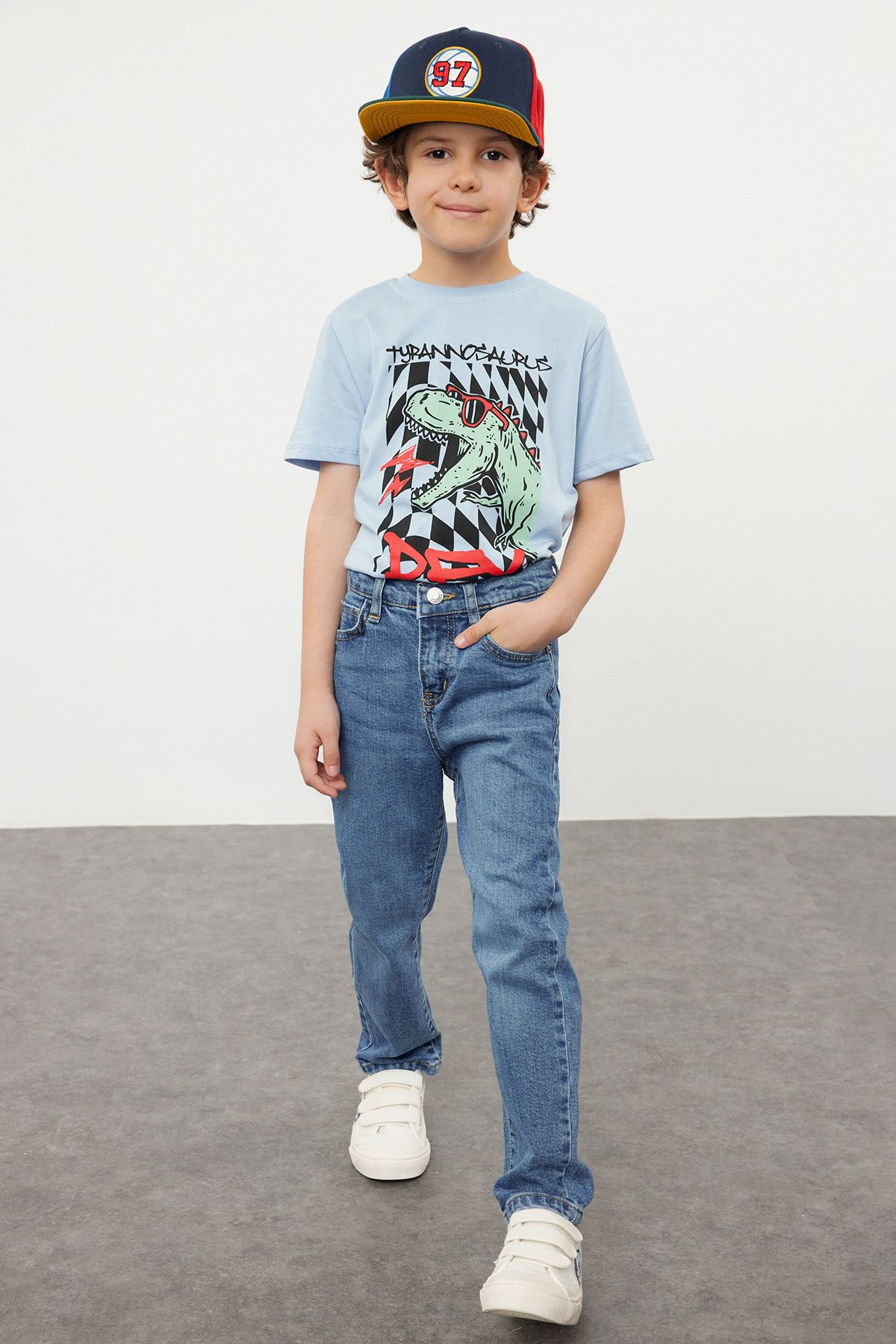 Trendyol Boy's Blue Skinny Denim Trousers Jean