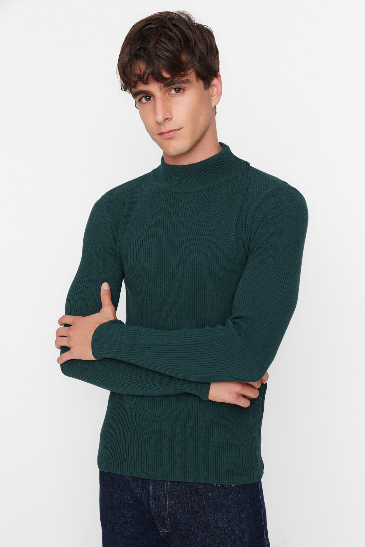 Мъжки пуловер Trendyol Corduroy