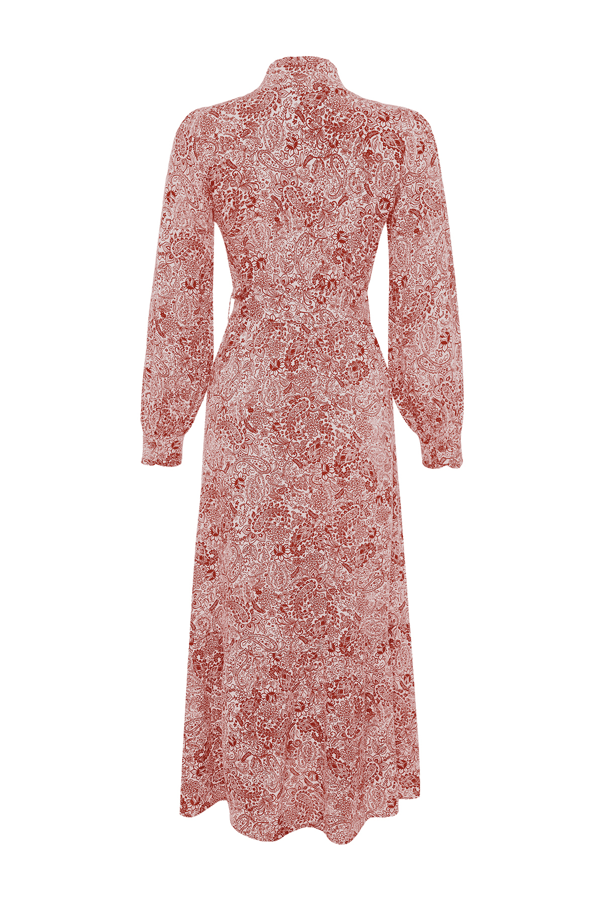 Trendyol Cinnamon Floral Viscose Woven Dress