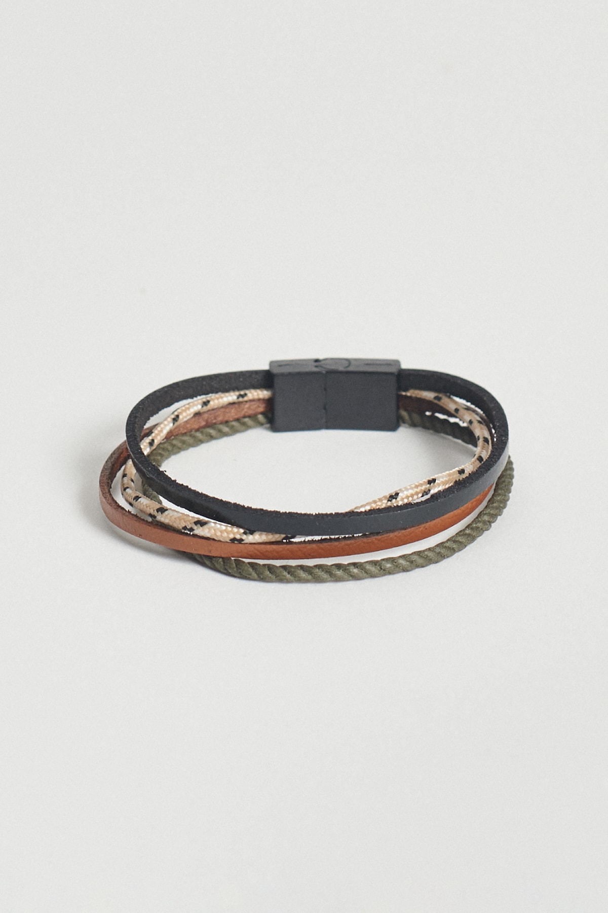 ALTINYILDIZ CLASSICS Men's Black Brown Green 100% Genuine Leather Bracelet