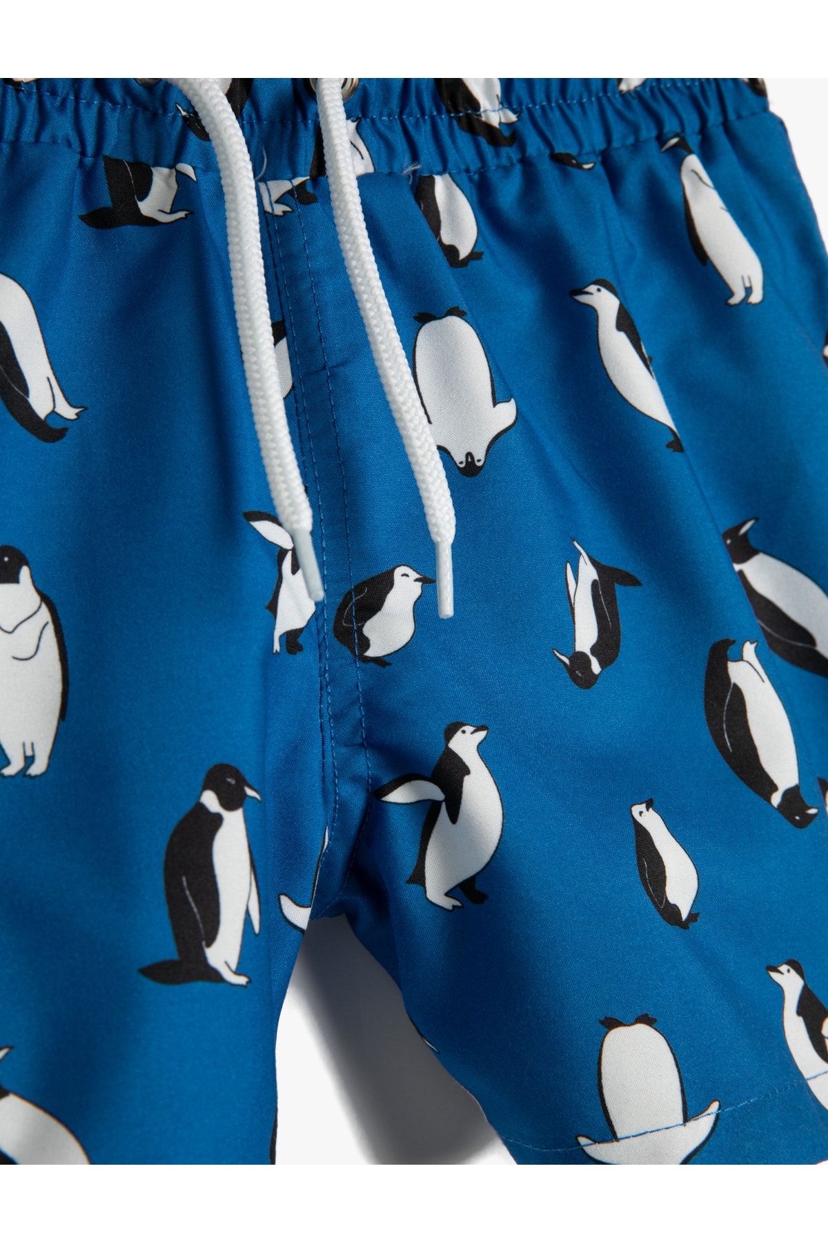 Levně Koton Tie Waist Swimwear Penguin Print Mesh Lined.