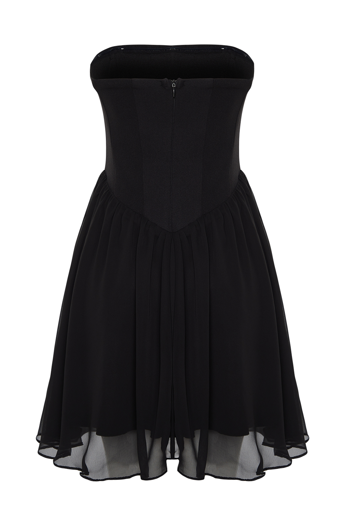 Trendyol Black A-Line Woven Short Dress