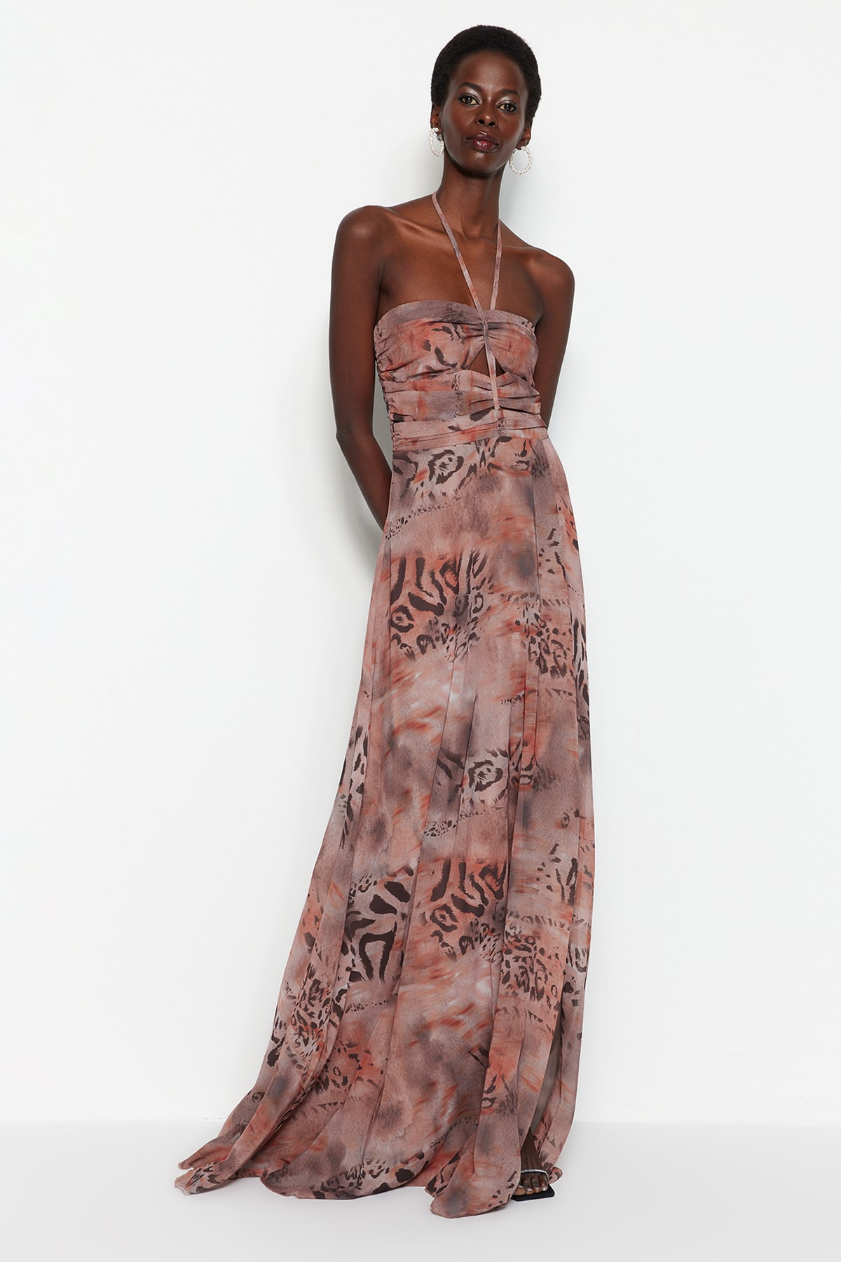 Rochie de damă Trendyol TPRSS23AE00054/Multi-color