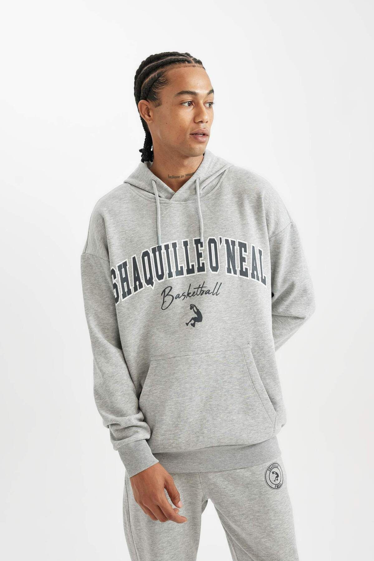 DFC - DeFactoFit Shaquille O'Neal Oversize Fit Hooded Sweatshirt