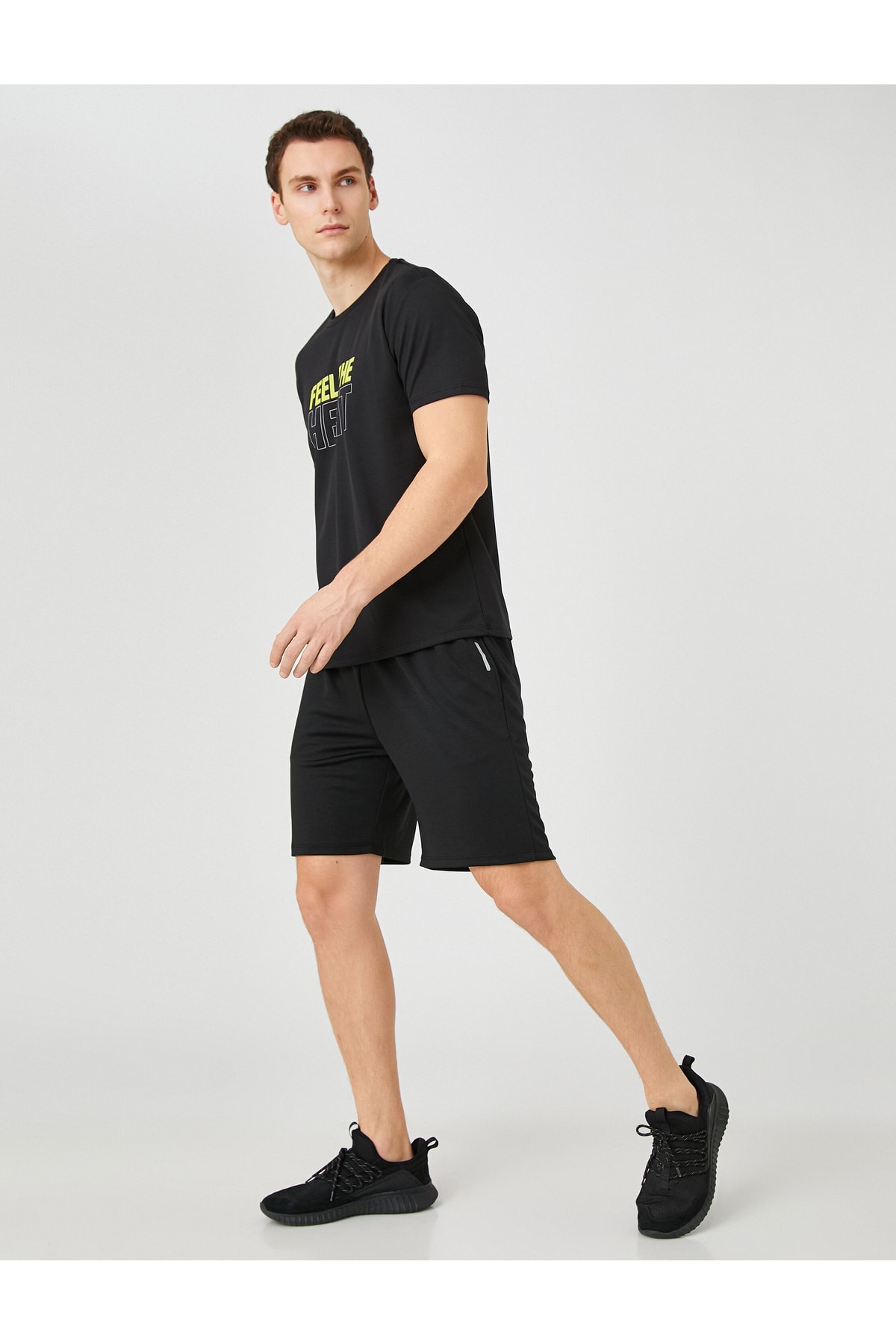 Koton Basic Sports Shorts Waist Laced Pocket Detail Breathable Fabric