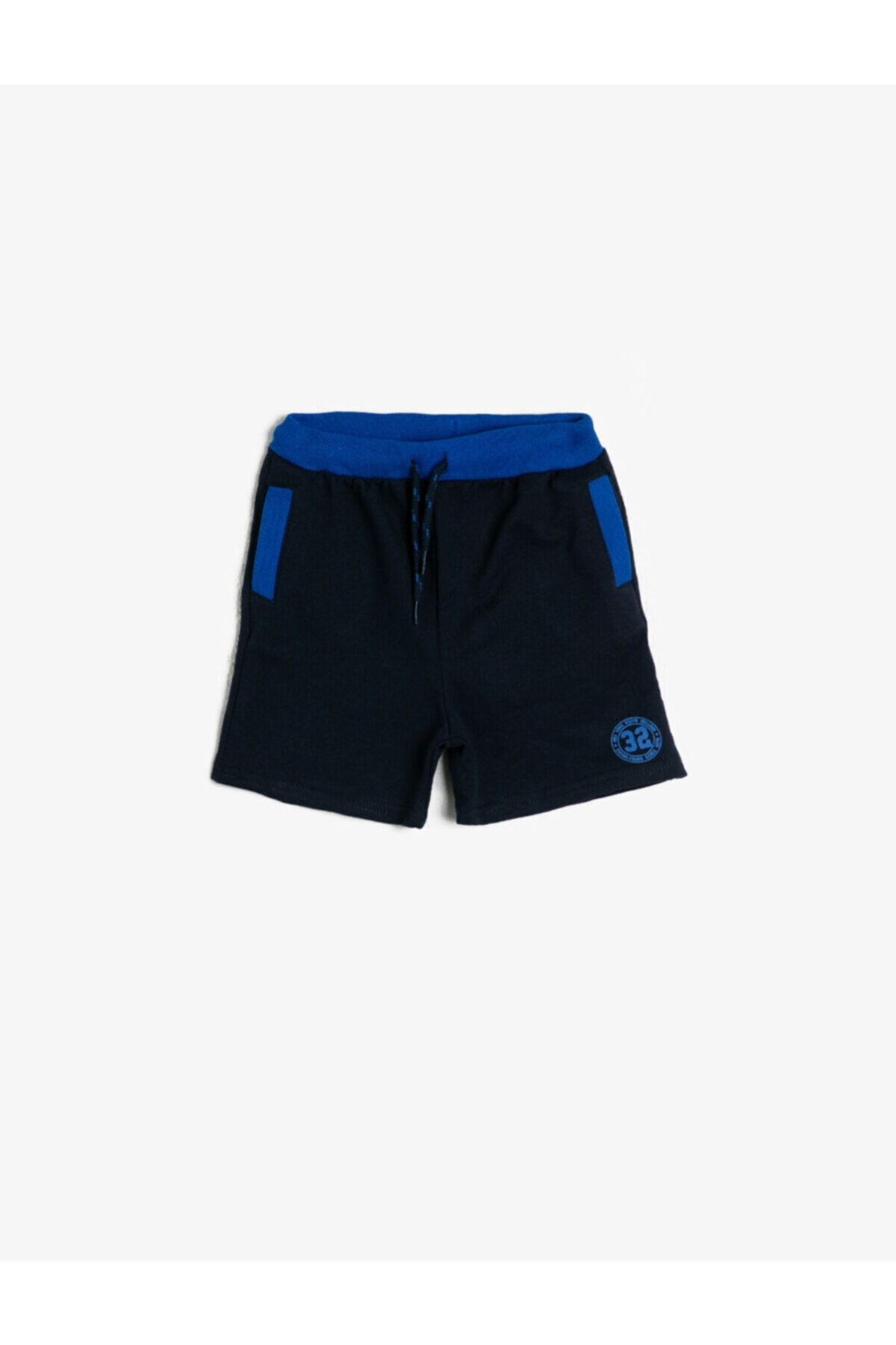 Deti Šortky - Koton Baby Boy Navy Blue Short Printed Shorts