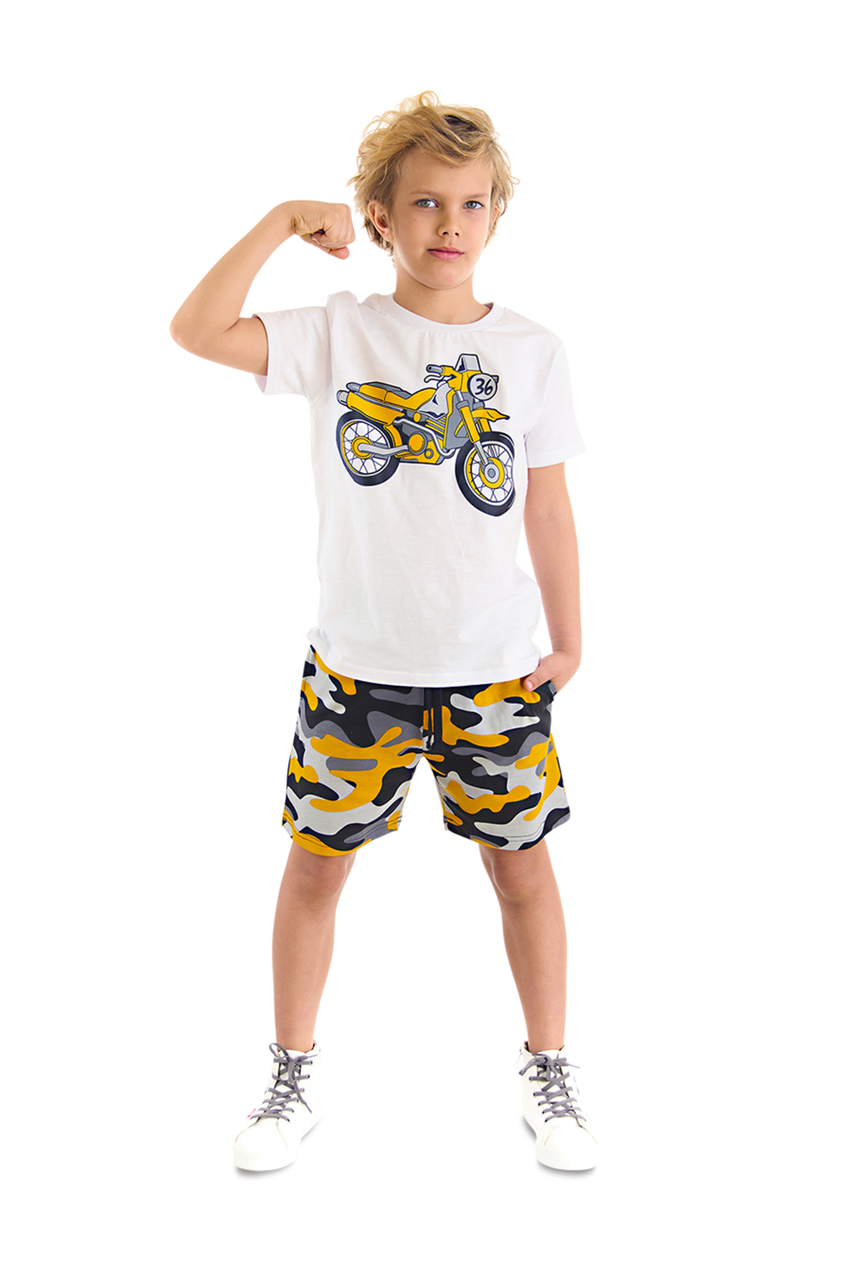 mshb&g Motorcycle Boy T-shirt Shorts Set
