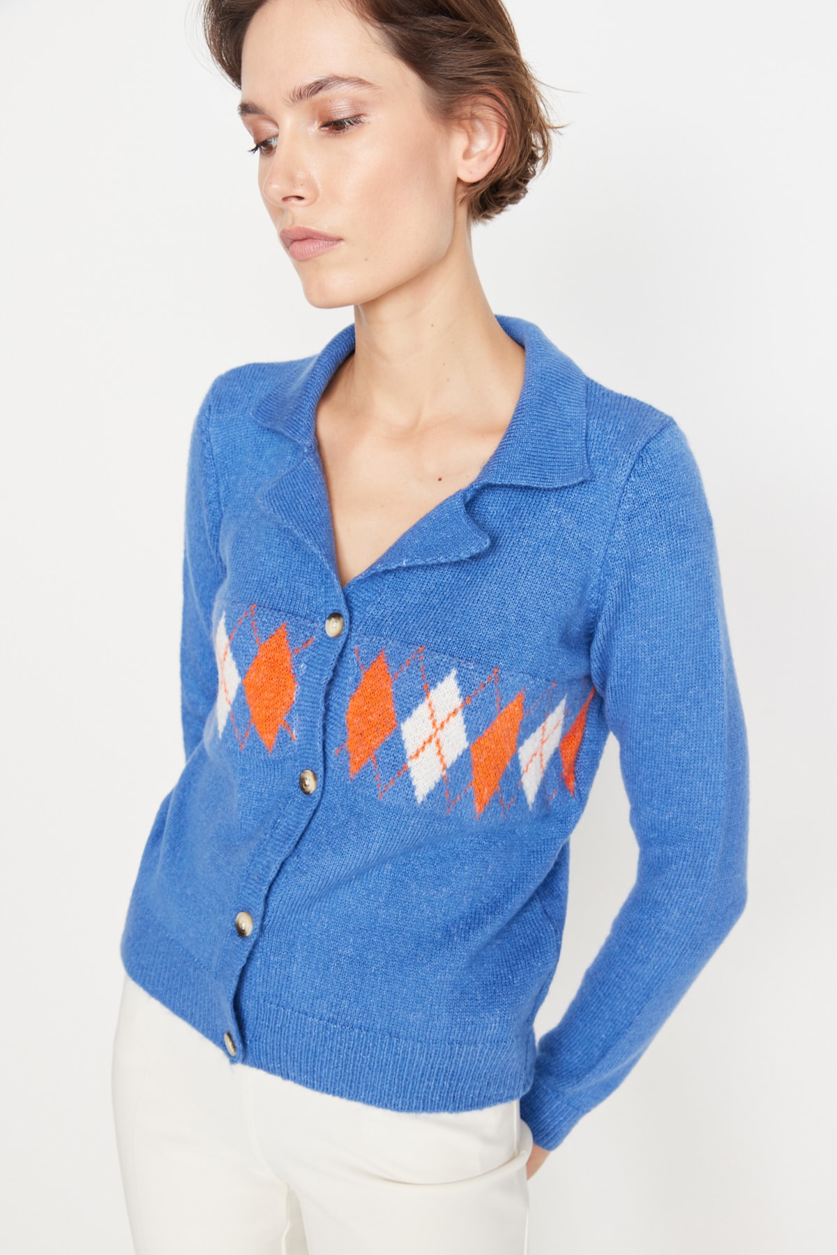 Trendyol Cardigan - Blue - Regular fit